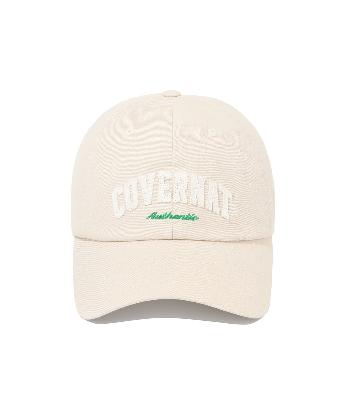 커버낫(COVERNAT) 펠트 아플리케 볼캡 베이지