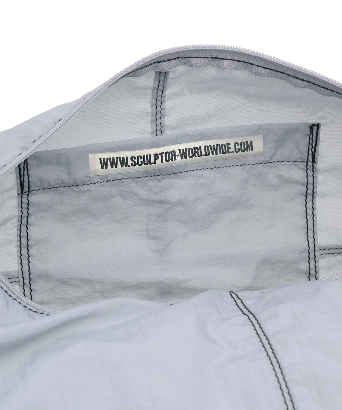 스컬프터(SCULPTOR) Contrast Stitch Nylon Duffle Bag Gray