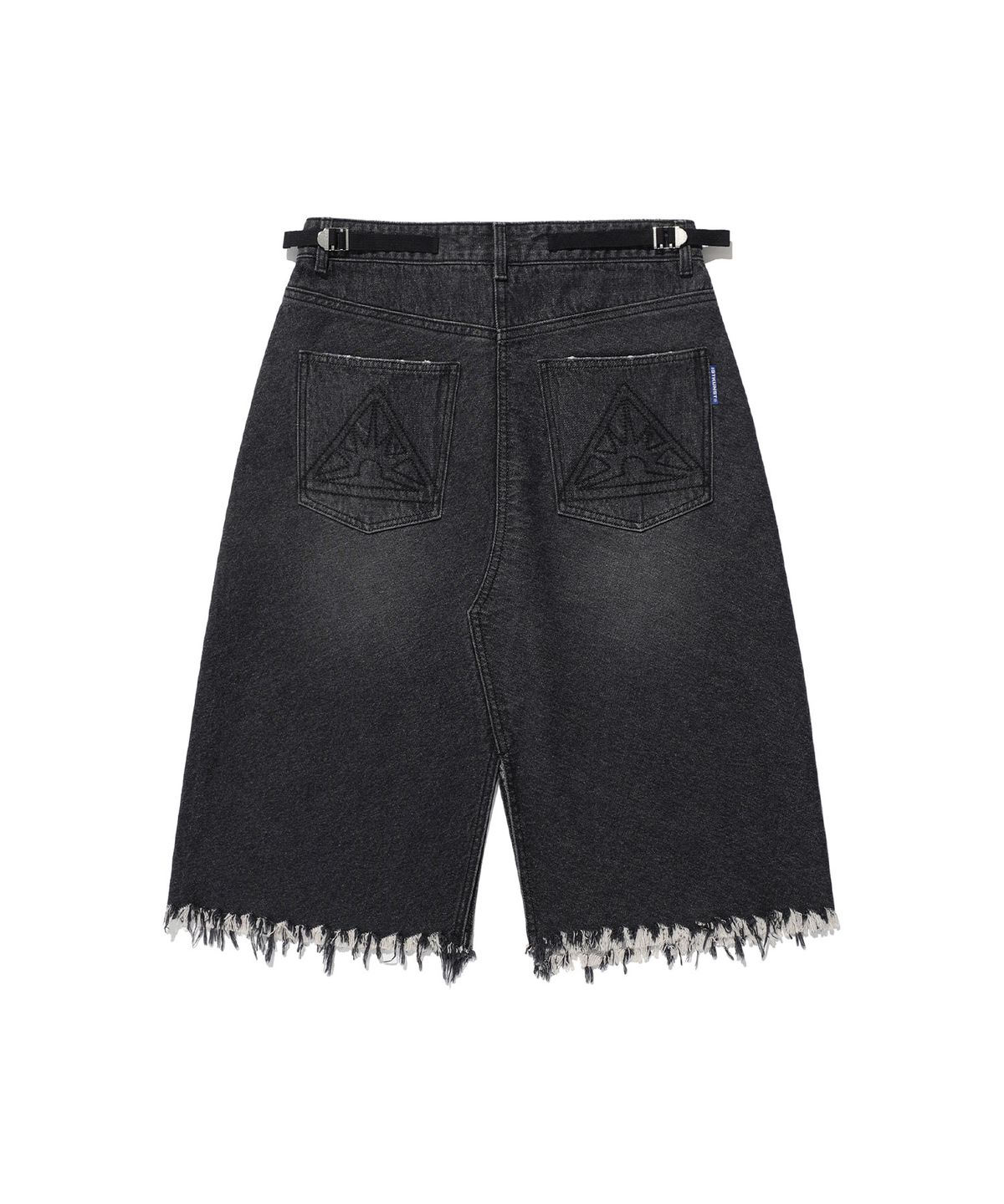 이스트쿤스트(ISTKUNST) WASHED STUD DENIM SKIRT_BLACK(IK2EFFD190A)