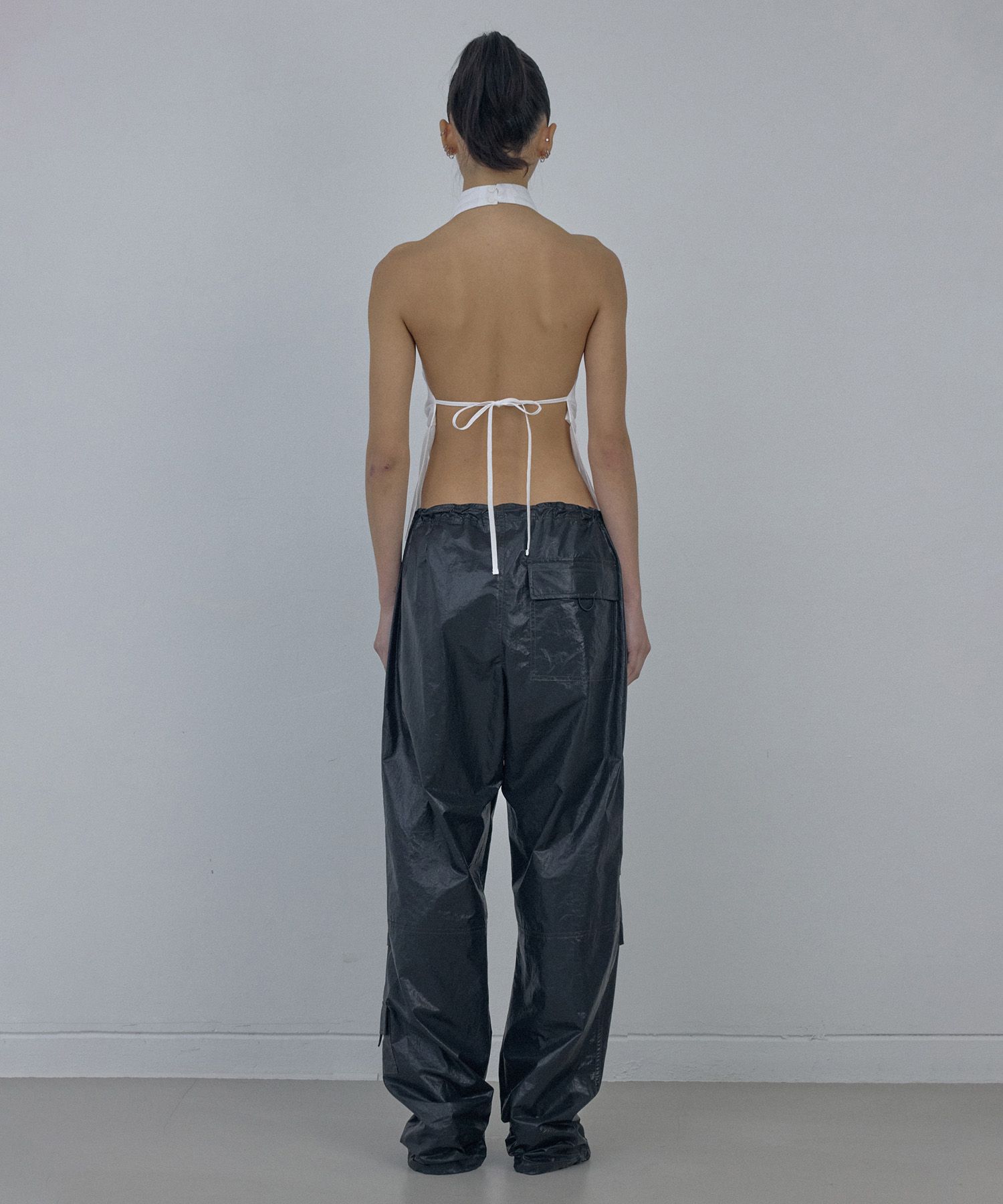 ★SCULPTOR★ Glossy Parachute Pants Black SC24S406BK MUSINSA | SCULPTOR Glossy Parachute Pants Black