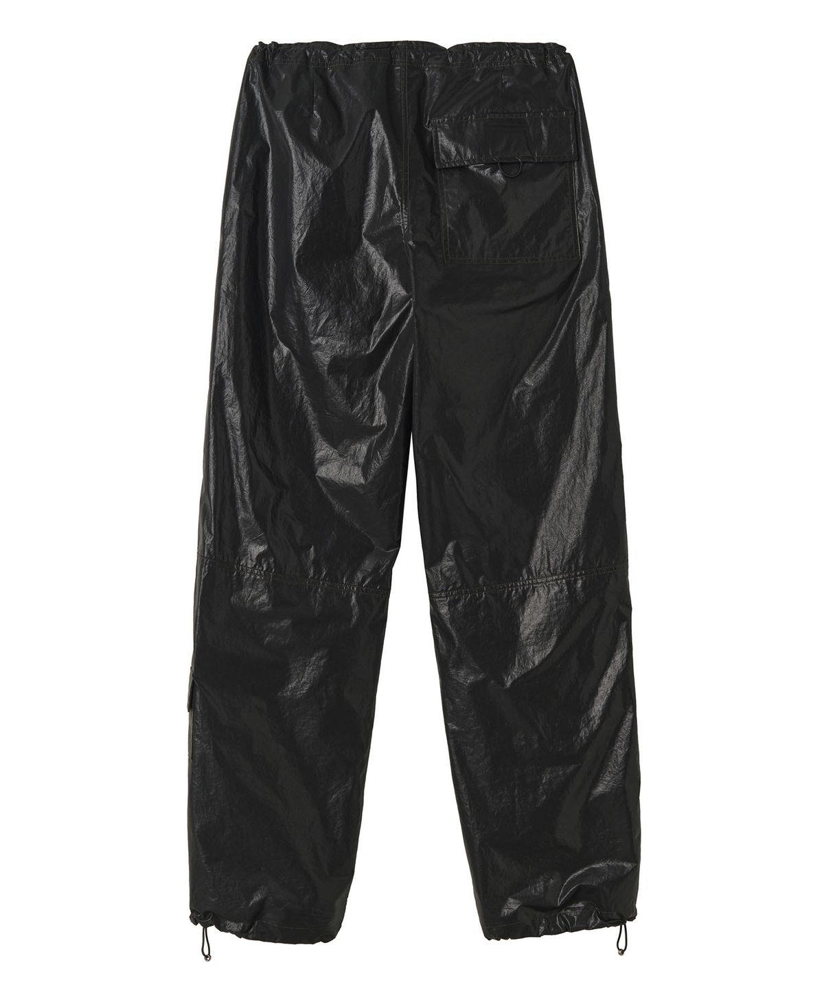 스컬프터(SCULPTOR) Glossy Parachute Pants Black
