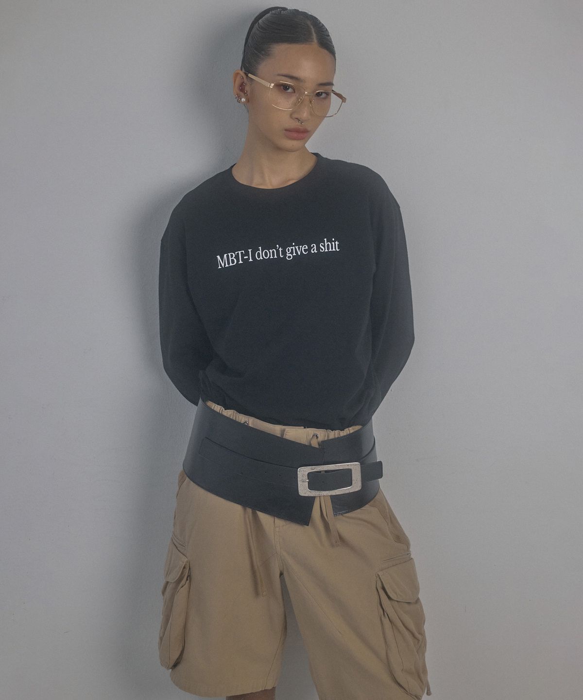 스컬프터(SCULPTOR) Washed Long Sleeve Tee Washed Black