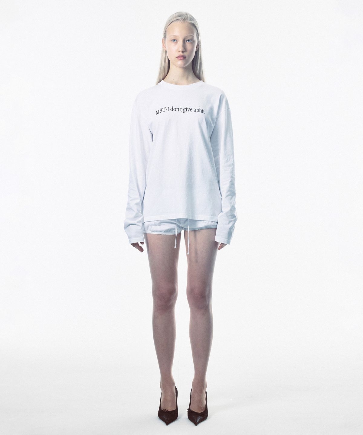 스컬프터(SCULPTOR) Washed Long Sleeve Tee Washed White