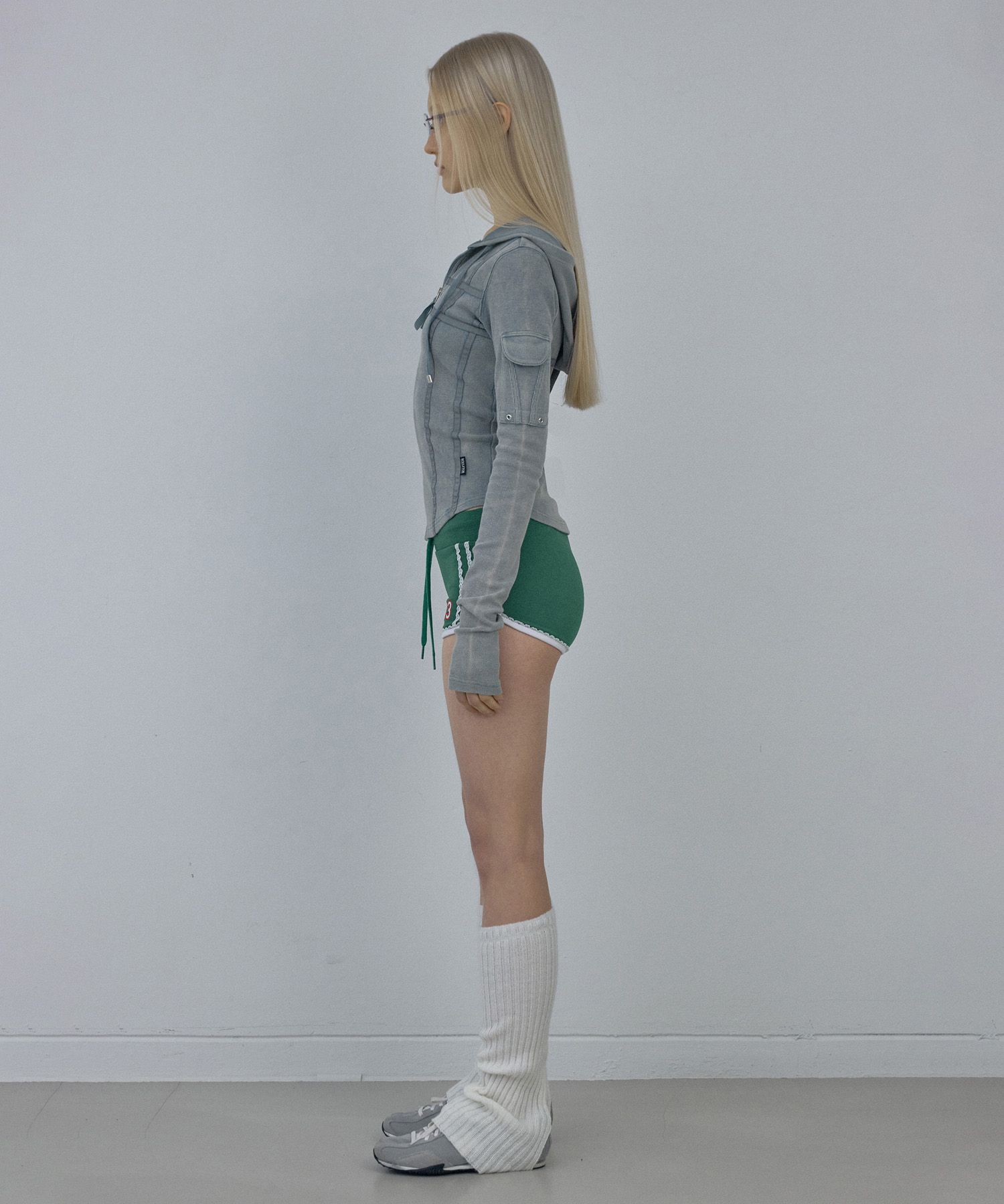 MUSINSA | SCULPTOR Washed Bondage Hoodie Washed Sage