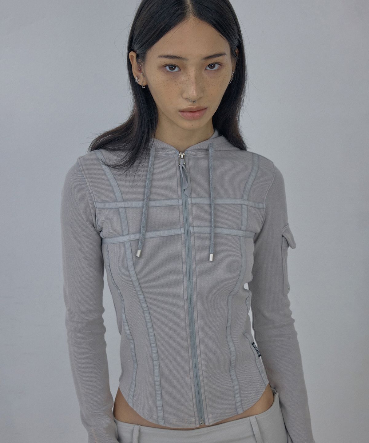 스컬프터(SCULPTOR) Washed Bondage Hoodie Washed Gray