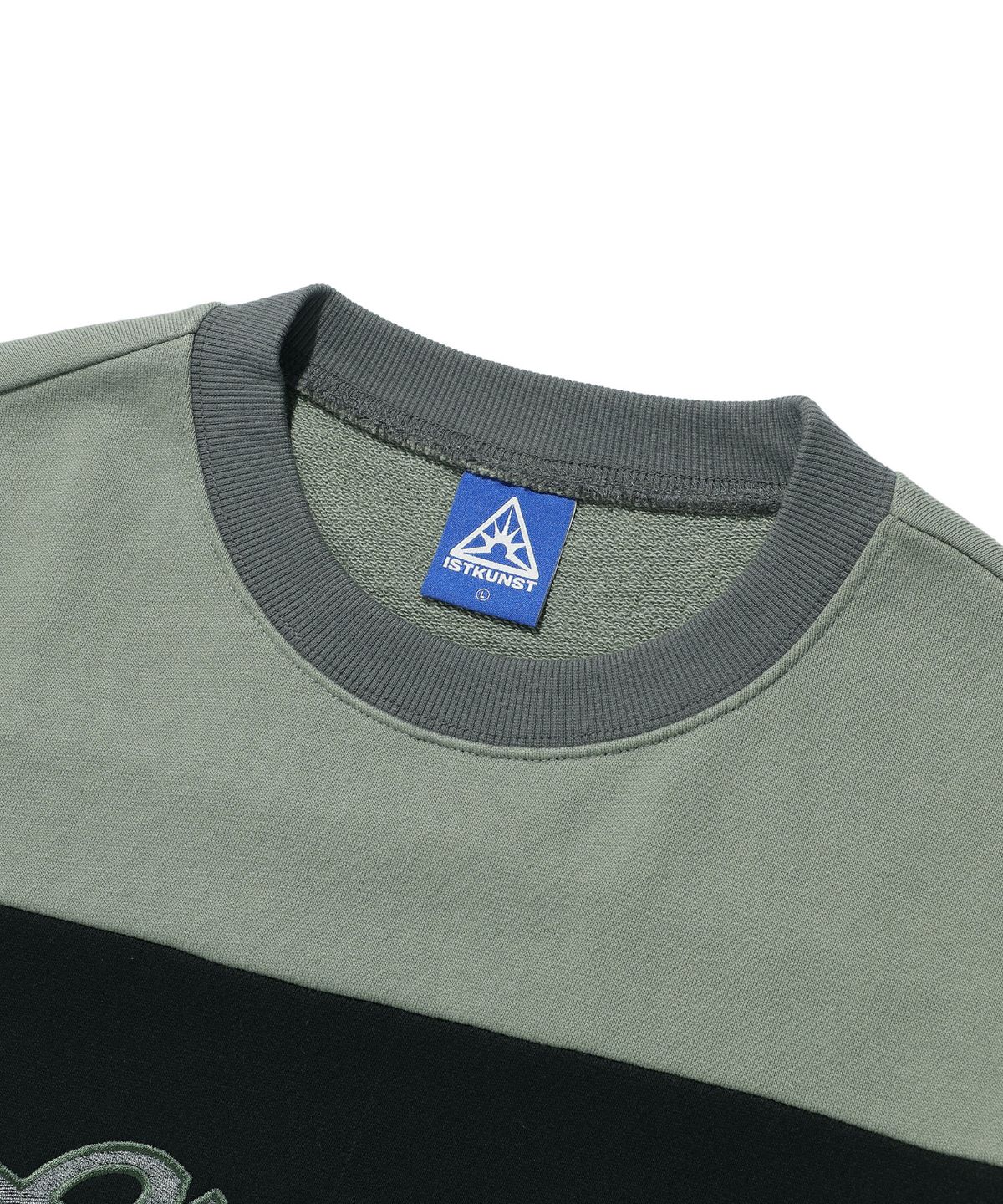이스트쿤스트(ISTKUNST) SPORTY LINE LOGO SWEATSHIRTS_BLACK(IK2ESMM444A)