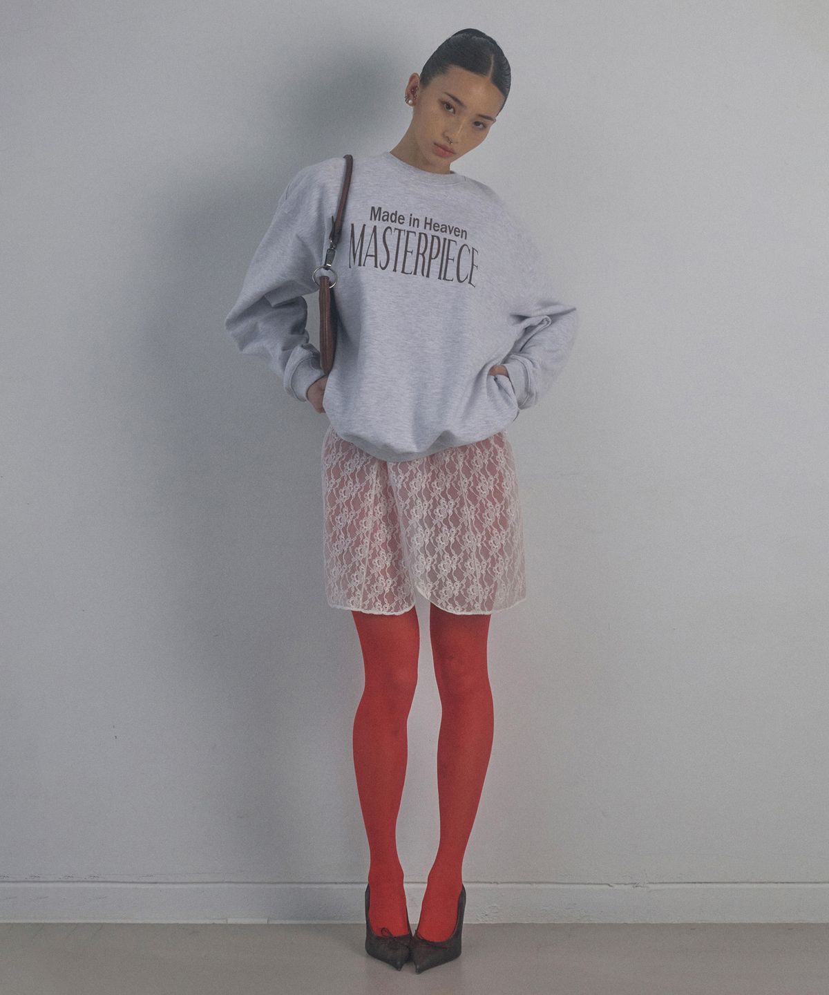 스컬프터(SCULPTOR) Heaven Made Sweatshirt White Melange