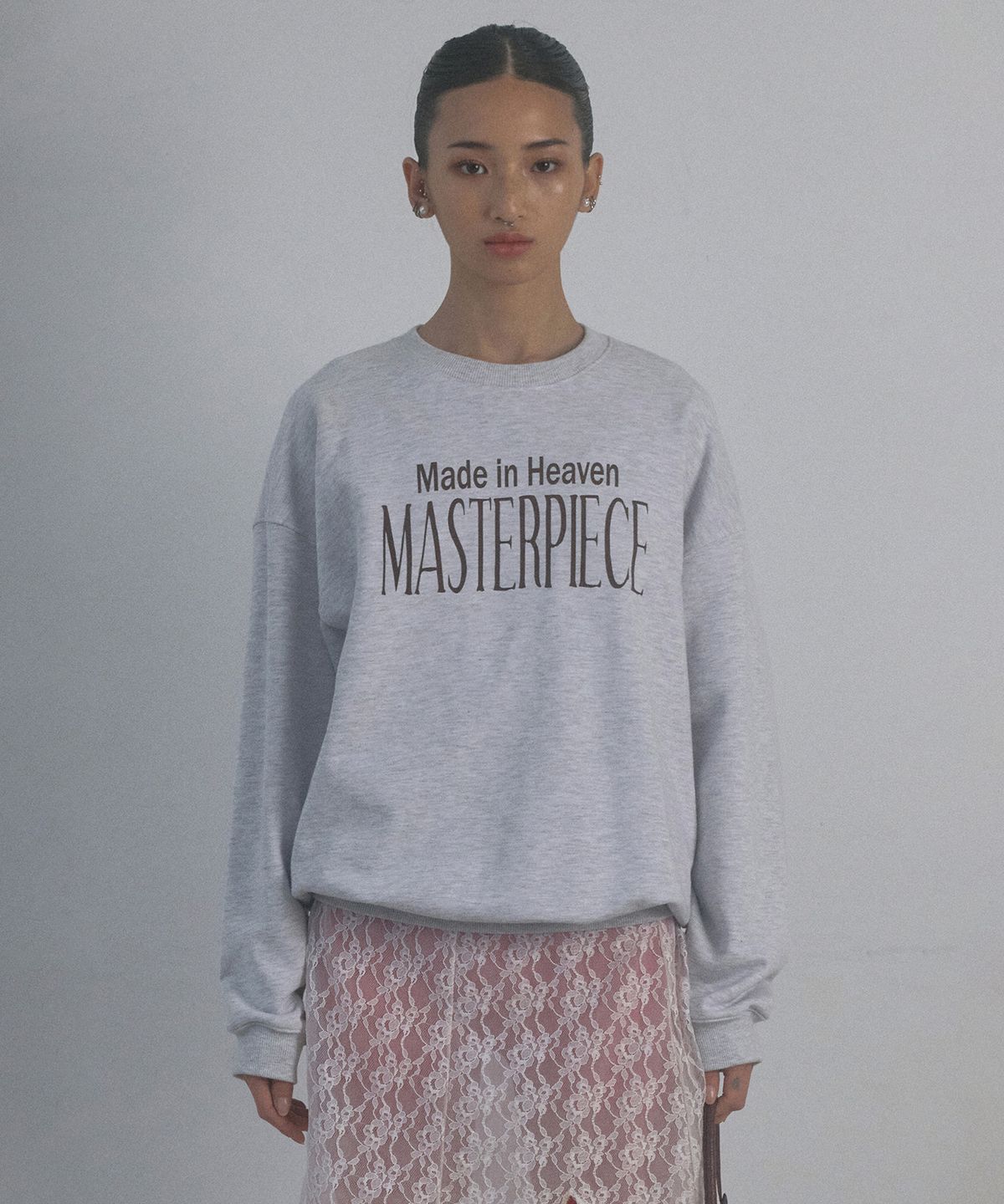 스컬프터(SCULPTOR) Heaven Made Sweatshirt White Melange