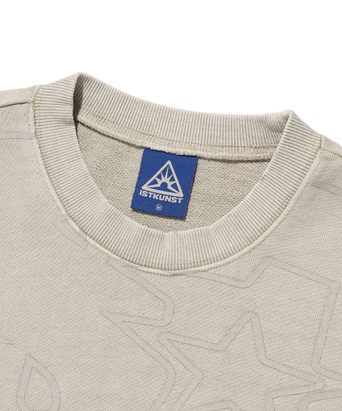 이스트쿤스트(ISTKUNST) BIG TEXT SWEATSHIRTS_LIGHT BEIGE(IK2ESMM442A)