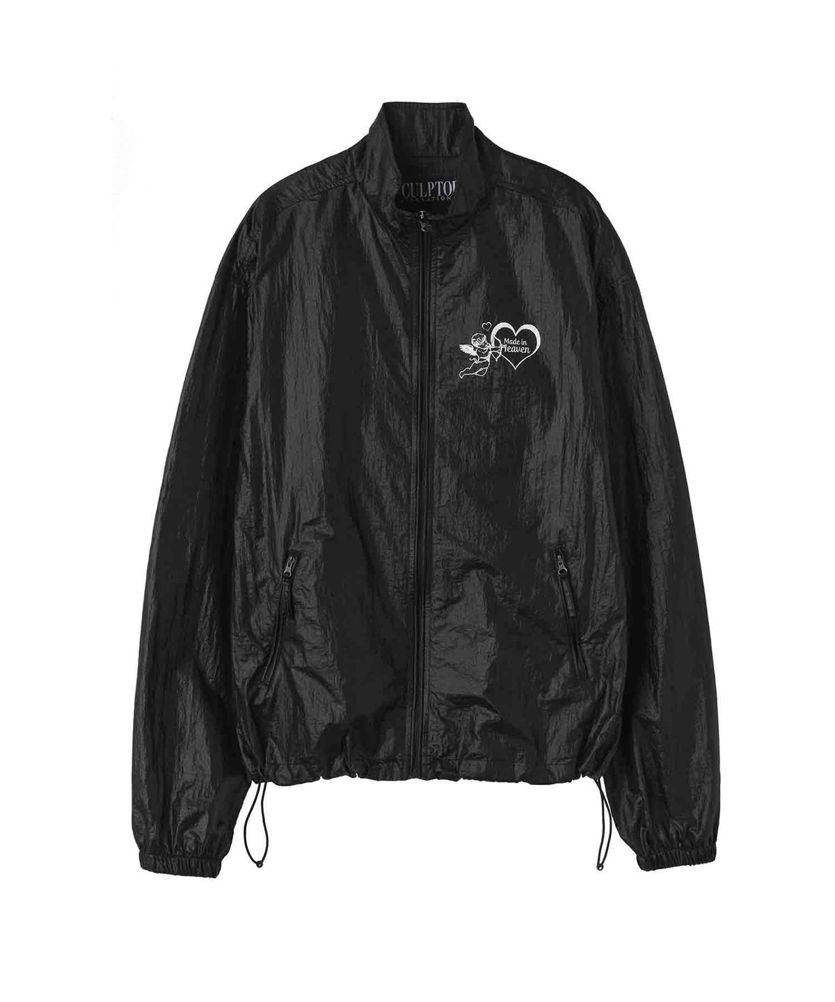 스컬프터(SCULPTOR) Glossy Nylon Jacket Black