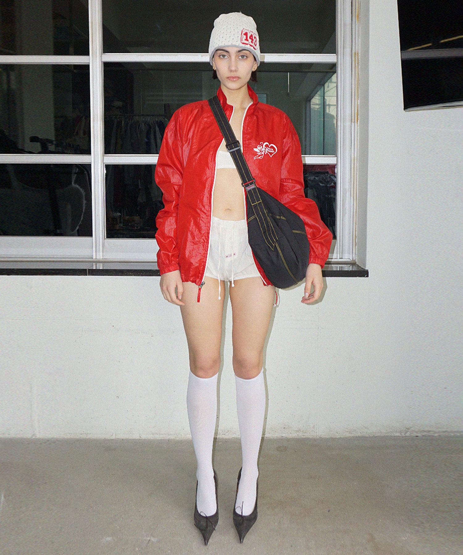ジャケット・アウター SCULPTOR glossy nylon jacket red MUSINSA | SCULPTOR Glossy Nylon Jacket Red