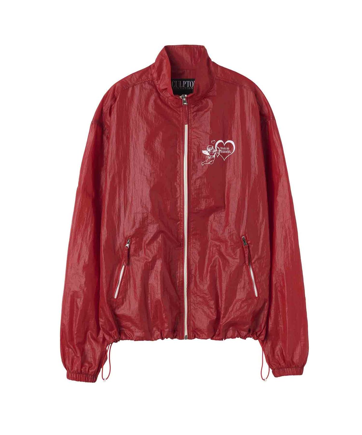 스컬프터(SCULPTOR) Glossy Nylon Jacket Red