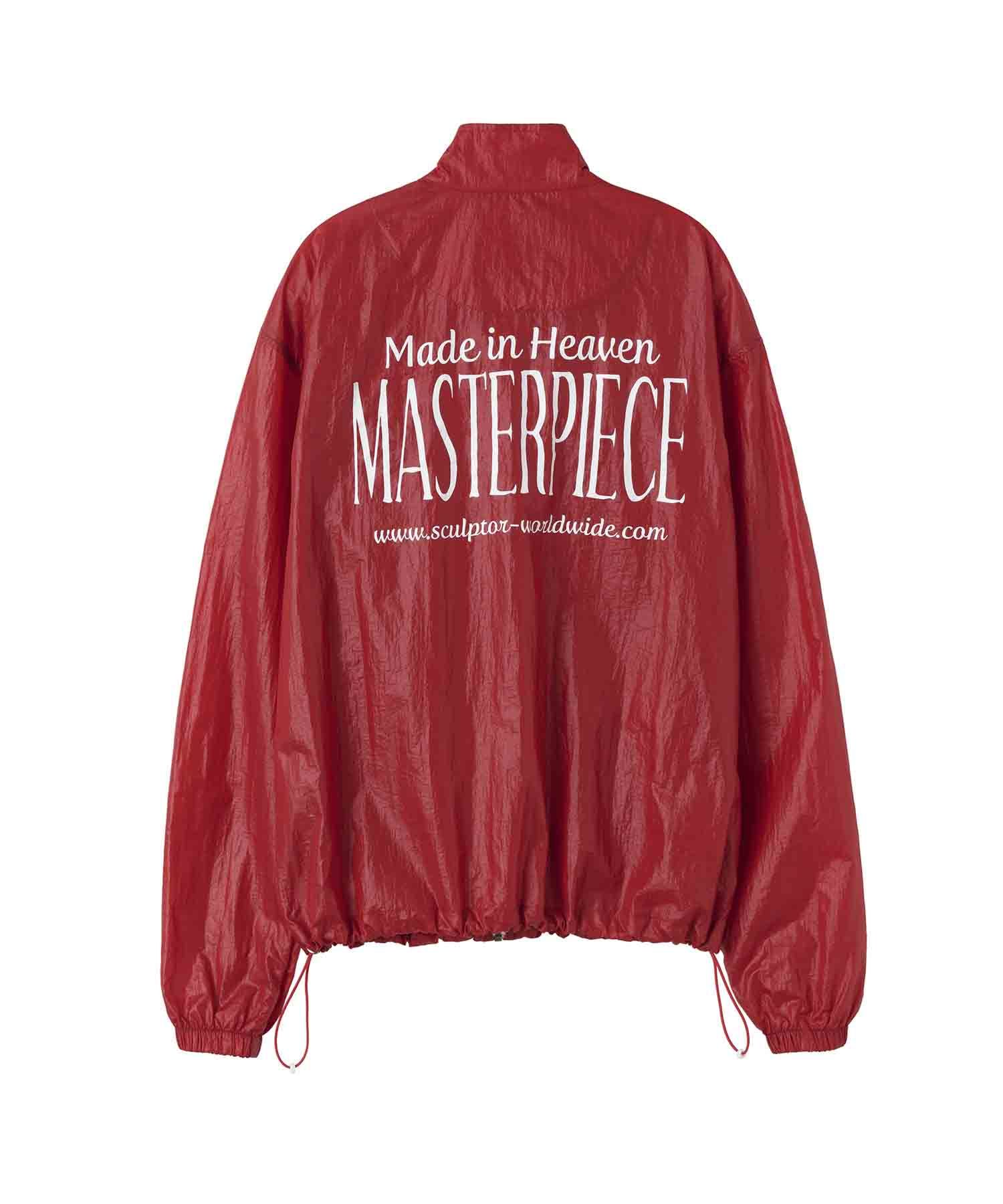 MUSINSA | SCULPTOR Glossy Nylon Jacket Red