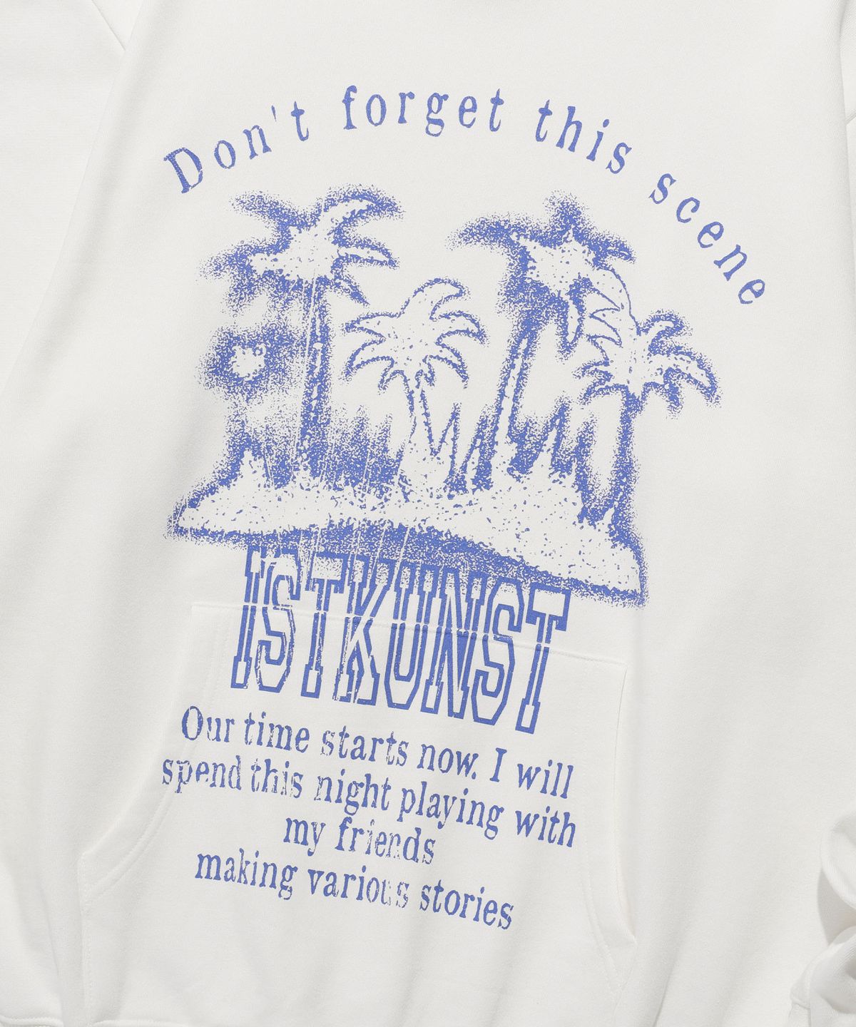 이스트쿤스트(ISTKUNST) PALMTREE HOODIE_WHITE(IK2ESMM408A)