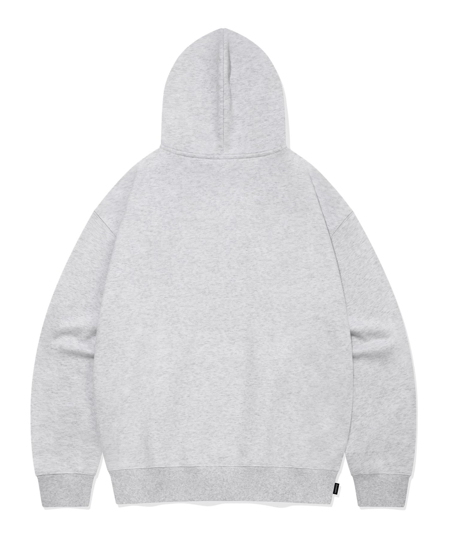 MUSINSA | COVERNAT Border Collie Emblem Hoodie Heather Gray