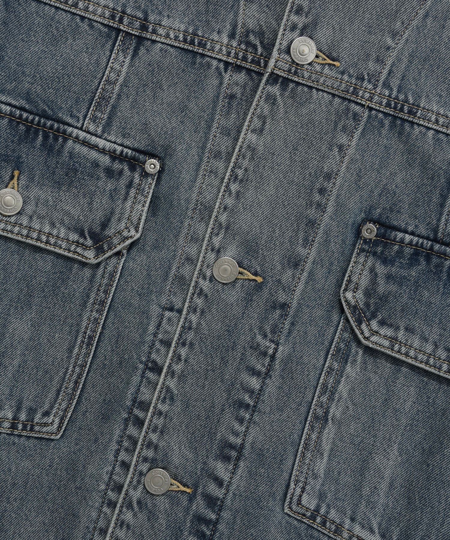 MUSINSA | COVERNAT denim trucker jacket blue