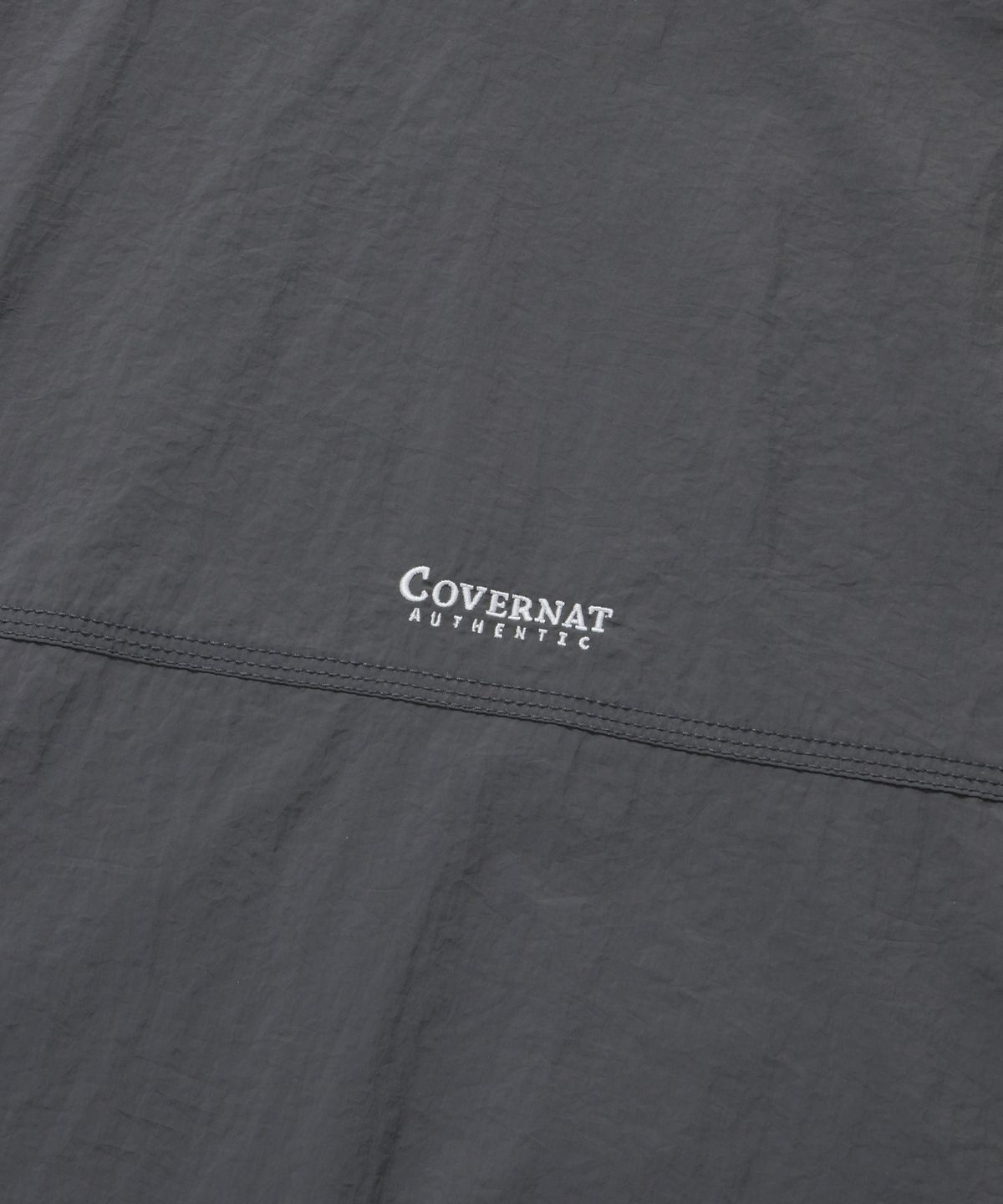 커버낫(COVERNAT) 컴피 나일론 트랙 자켓 차콜