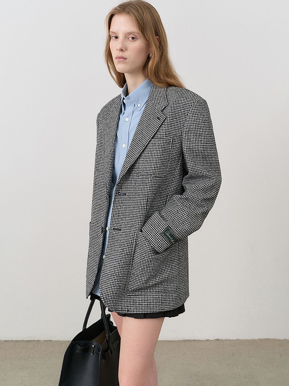 MUSINSA | DUNST FOR WOMEN UNISEX OVERSIZED WOOL BLAZER BLACK