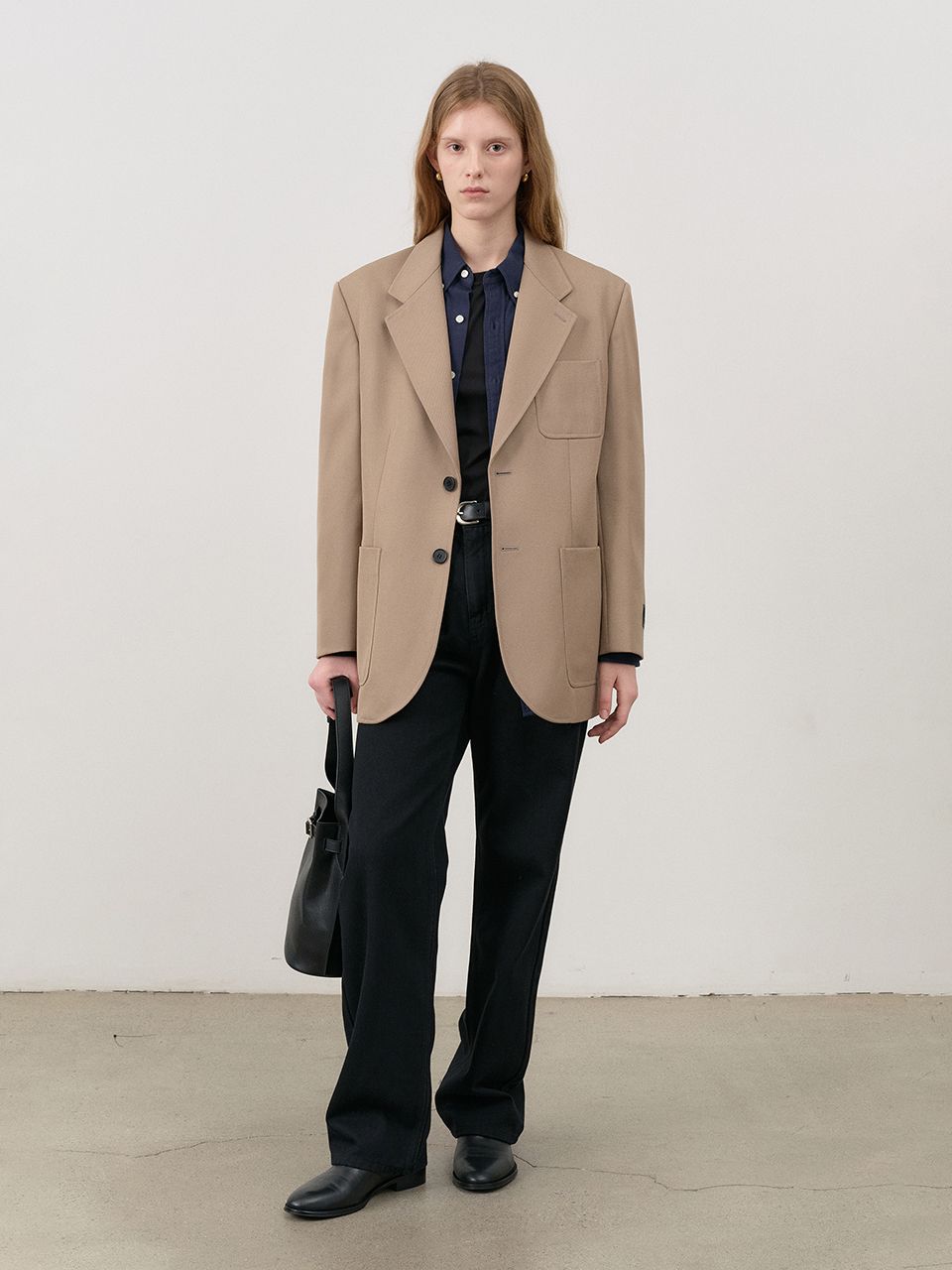 ★Dunst★ UNISEX OVERSIZED WOOL BLAZER CAMEL BEIGE_UDJA4C104 MUSINSA | DUNST FOR WOMEN UNISEX OVERSIZED WOOL BLAZER CAMEL
