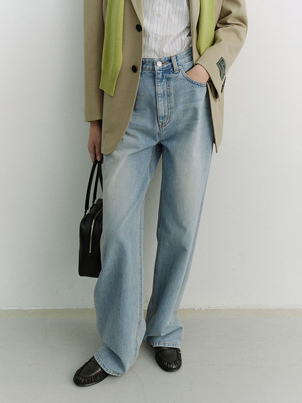 던스트(DUNST) RELAXED WIDE JEANS_UDPA6A208_LIGHT BLUE