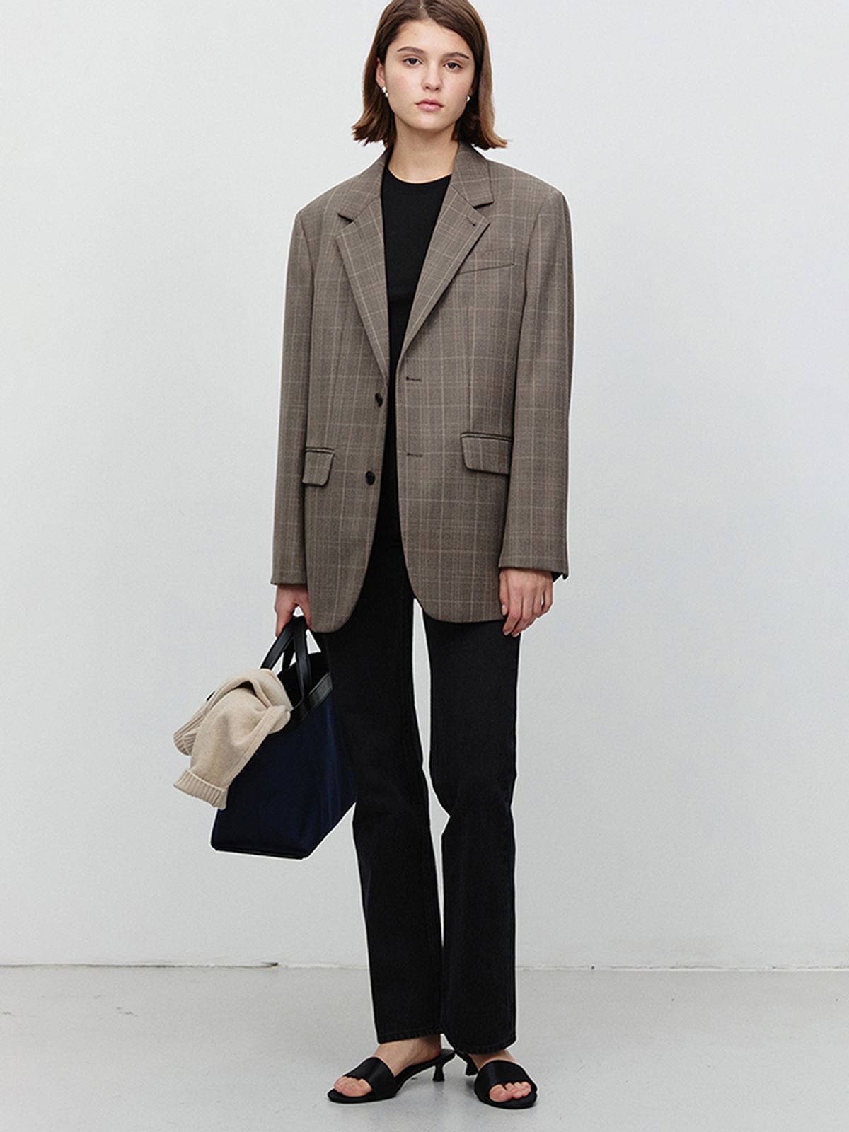 던스트(DUNST) ESSENTIAL SEMI BOOT-CUT JEANS_UDPA6A206_BLACK