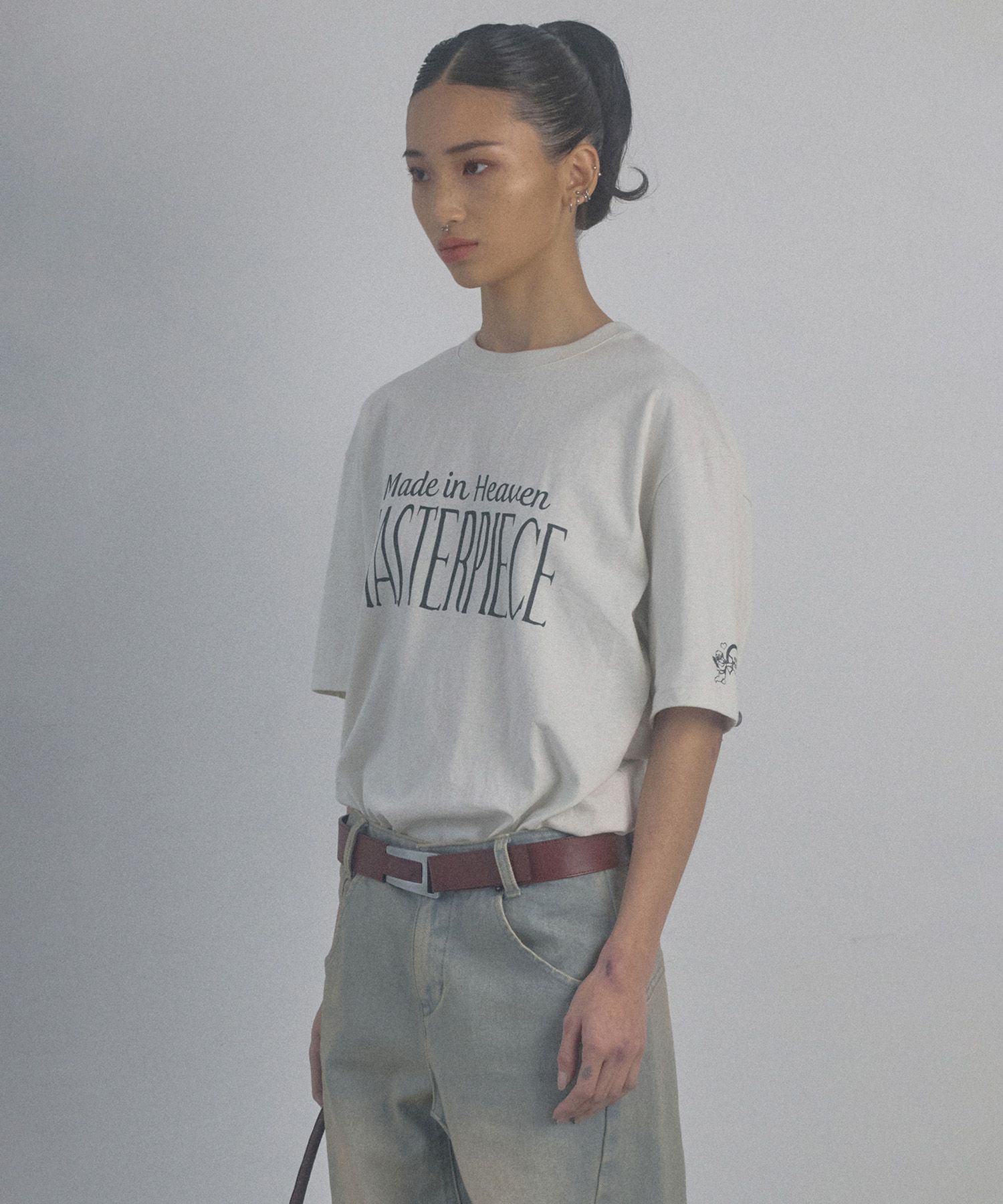 MUSINSA | SCULPTOR Heaven Made Boxy Tee Cream