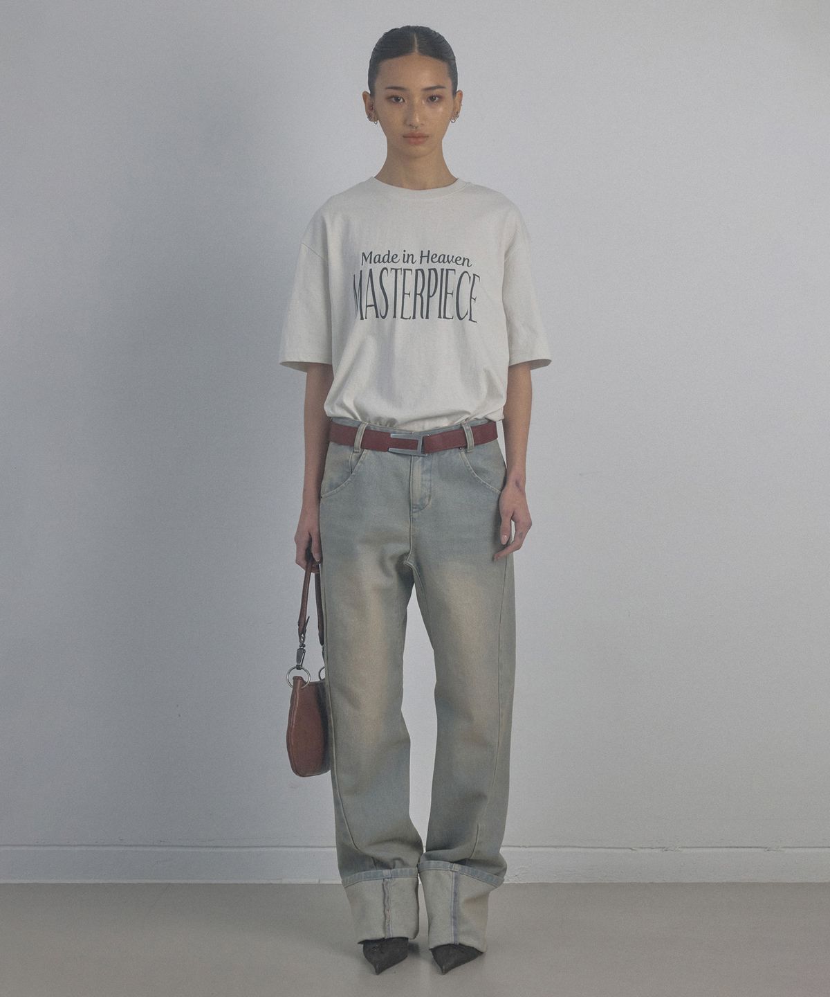 스컬프터(SCULPTOR) Heaven Made Boxy Tee Cream