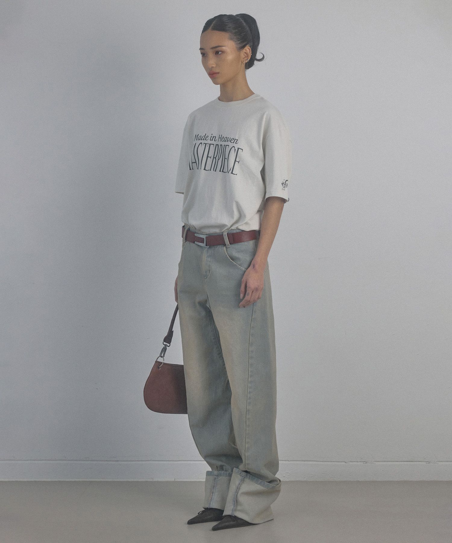 ★SCULPTOR★ Heaven Made Boxy Tee Black SC24S212BK MUSINSA | SCULPTOR Heaven Made Boxy Tee Cream