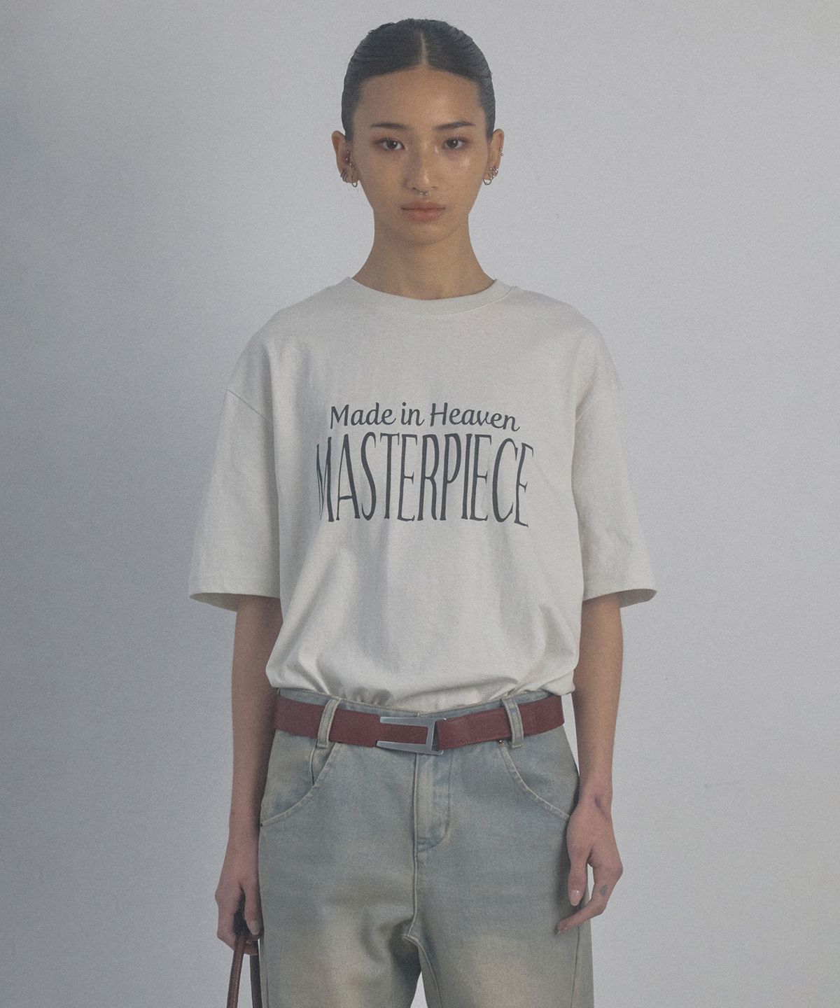 스컬프터(SCULPTOR) Heaven Made Boxy Tee Cream