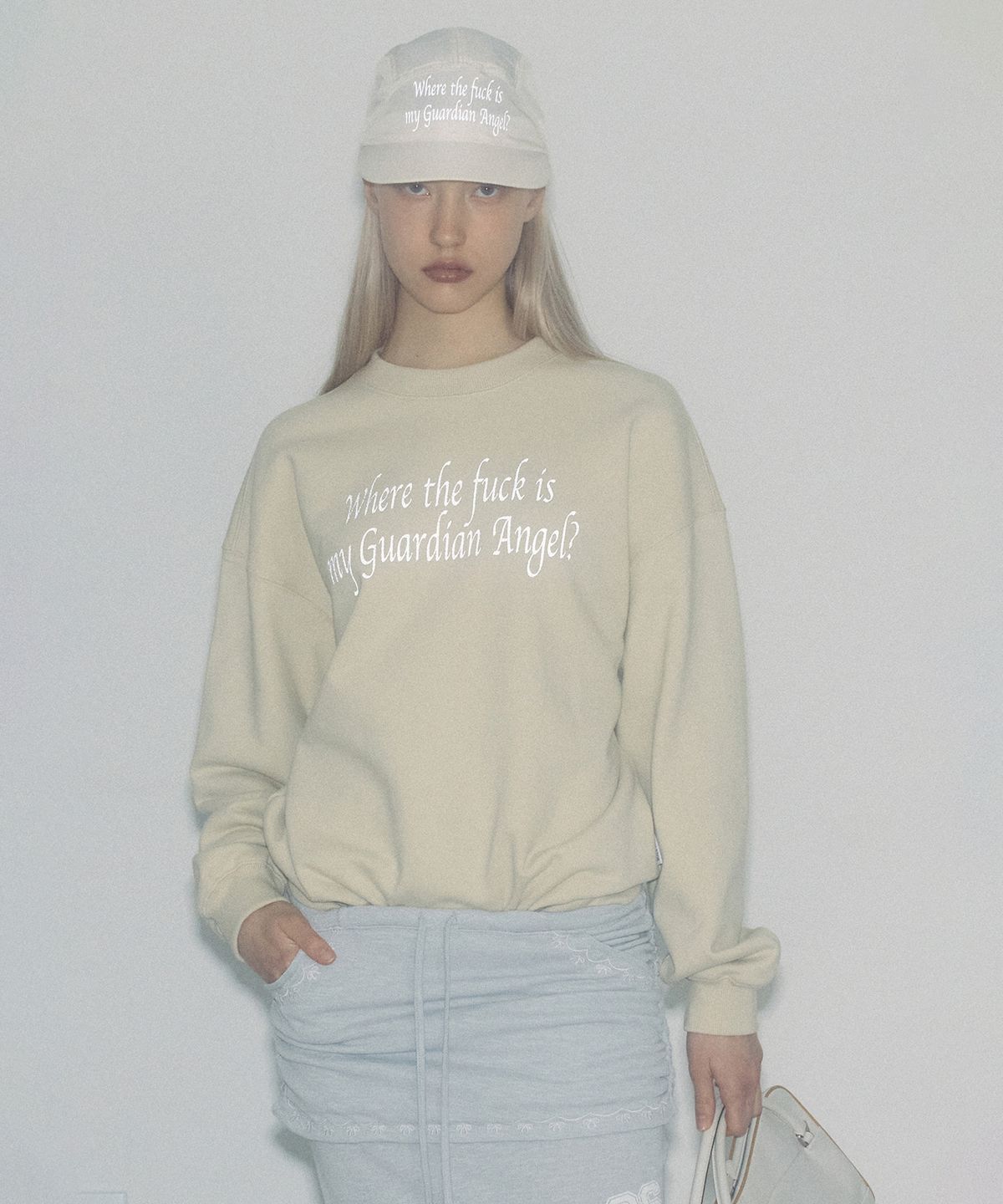 스컬프터(SCULPTOR) Word Of Wisdom Sweatshirt Dusty Lemon