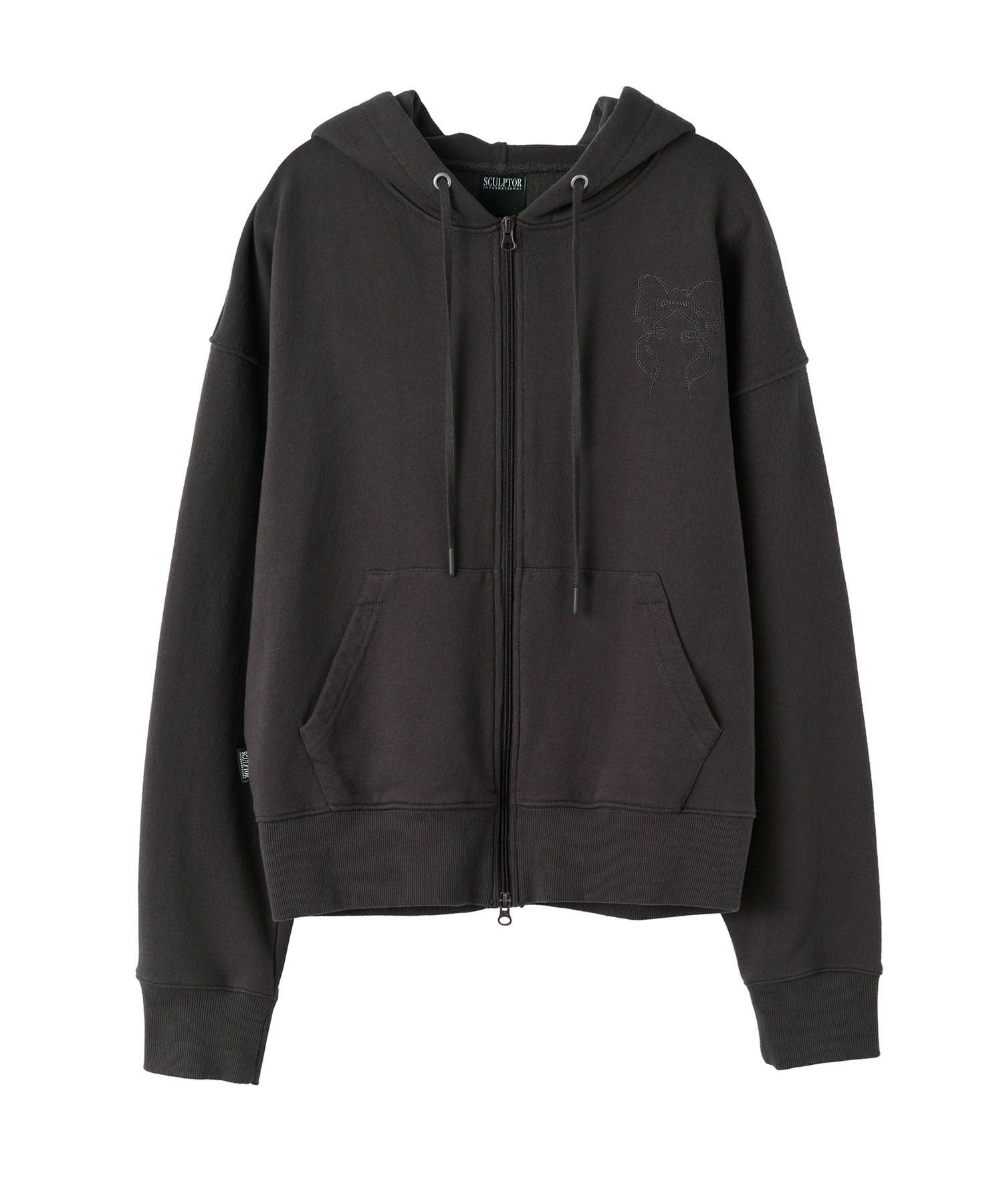 トップス SCULPTOR Acid Peel Bow Hoodie MUSINSA | SCULPTOR Bow Bow Hoodie Charcoal
