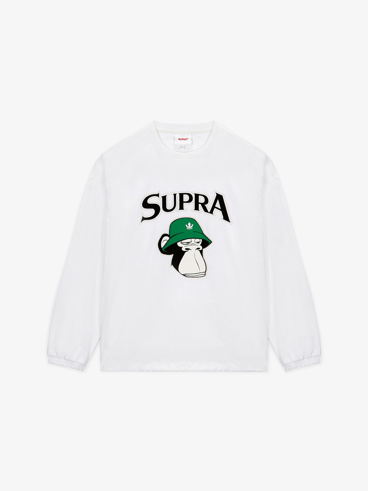 수프라(SUPRA) BAYC 빅그래픽 오버핏 우븐 피스테(WHITE)