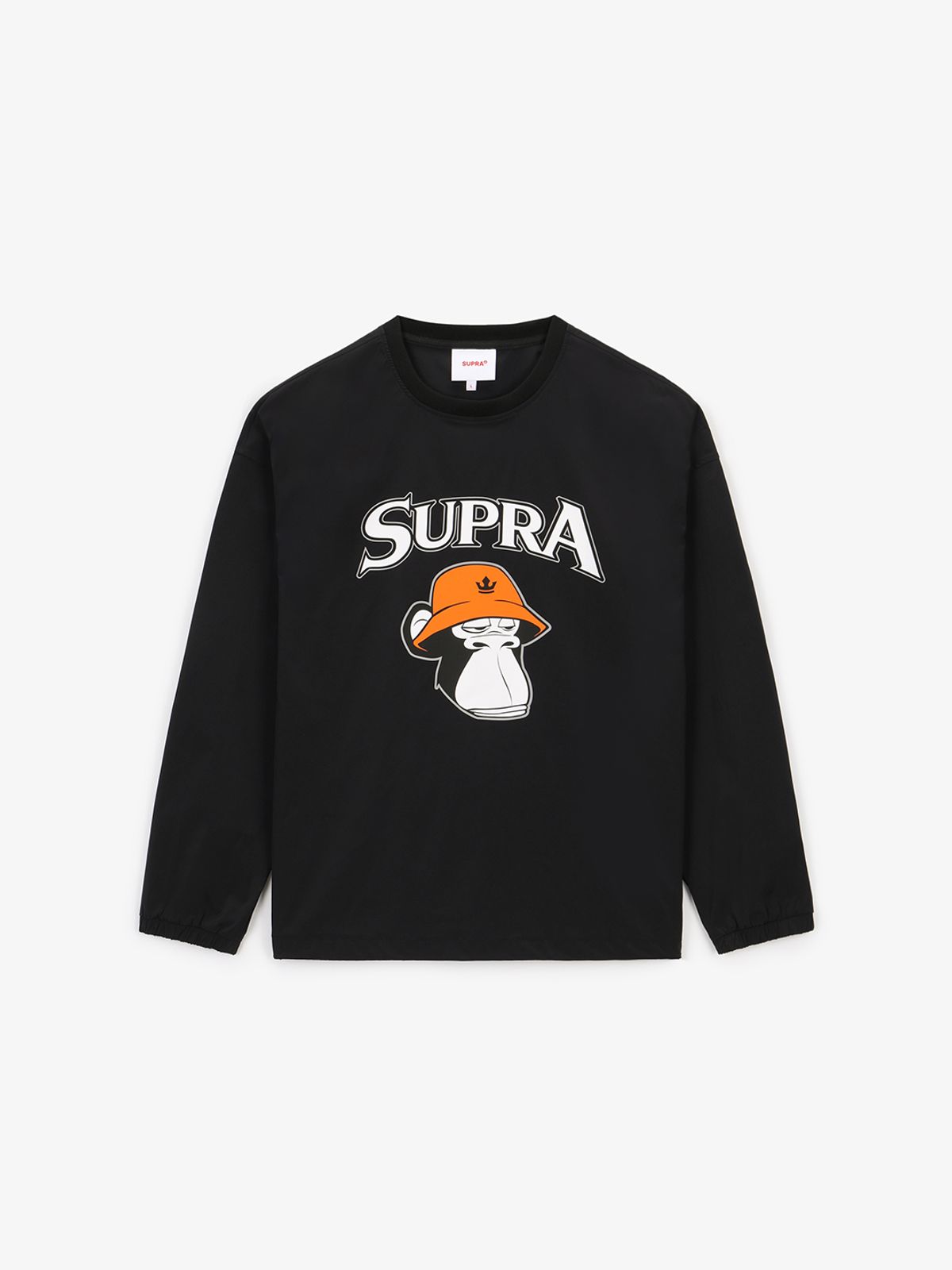 수프라(SUPRA) BAYC 빅그래픽 오버핏 우븐 피스테(BLACK)