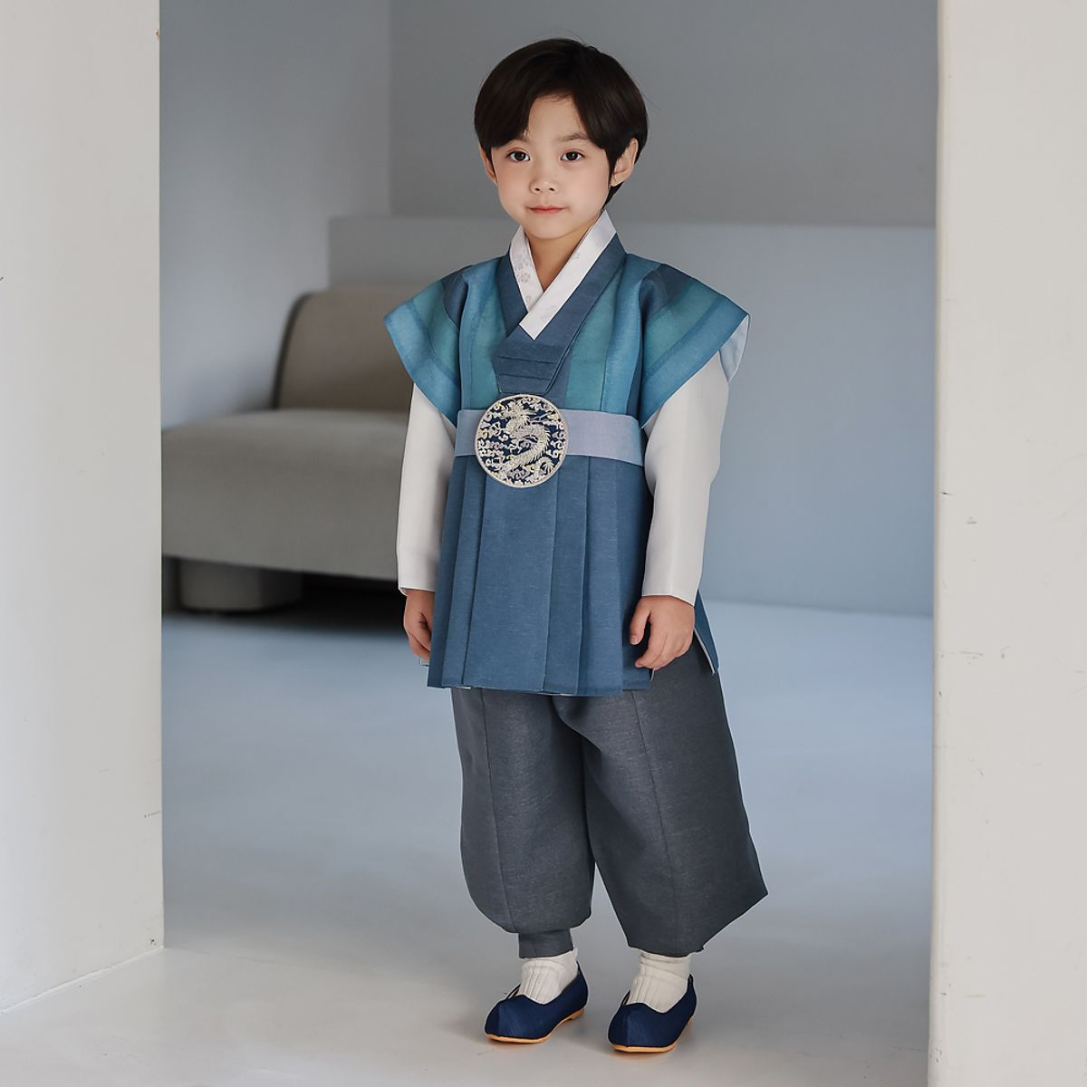하랑한복(HARANG HANBOK) 단청랑 남아한복 세트