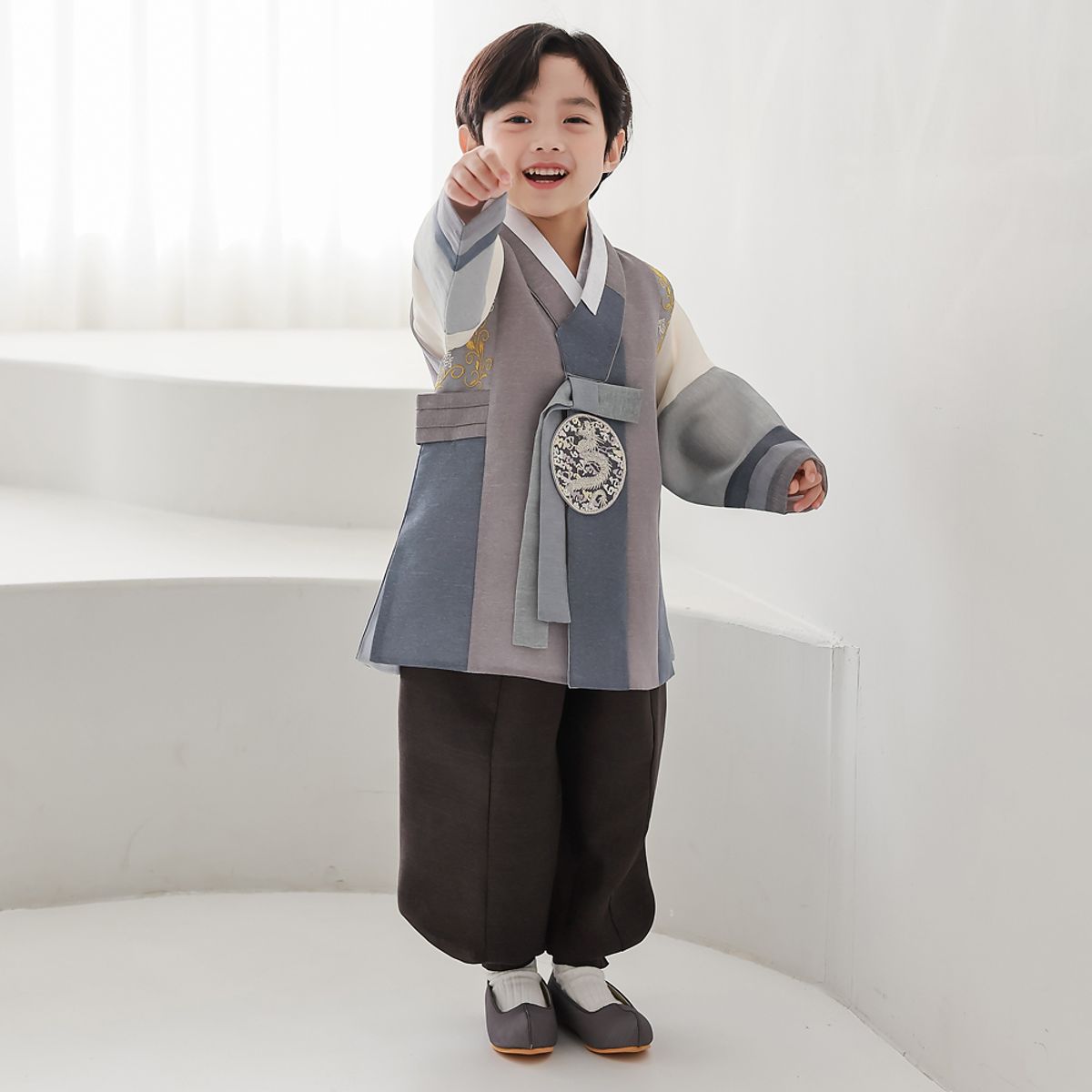 하랑한복(HARANG HANBOK) 석호랑 남아한복 세트