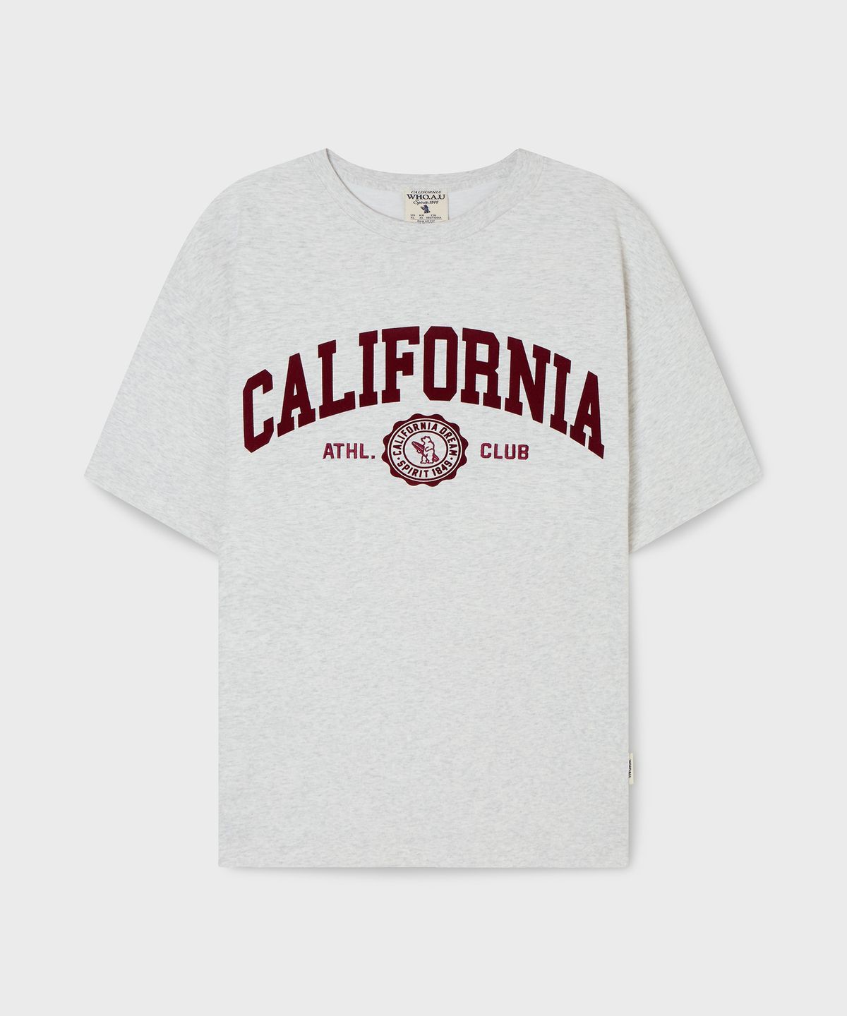 후아유(WHO.A.U) California Lettering T-shirt(Over Fit)/WHRAG2322U