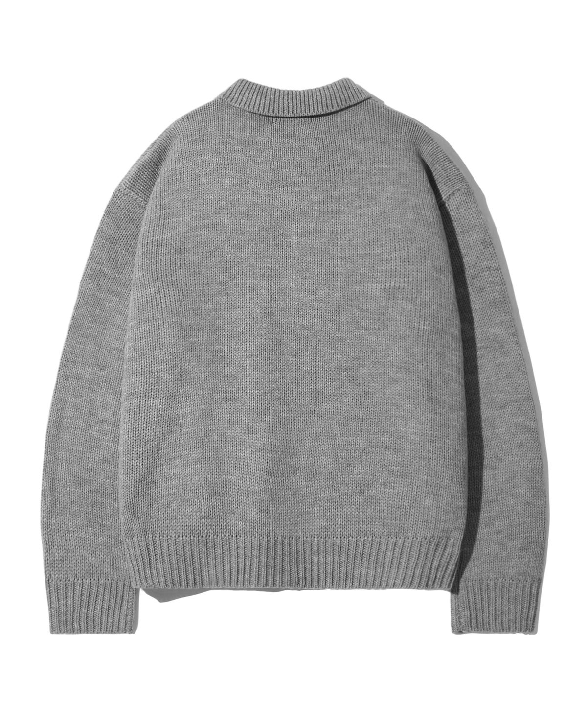 트릴리온(TRILLION) 워셔블 투 포켓 가디건 니트 (NEUTRAL GRAY)