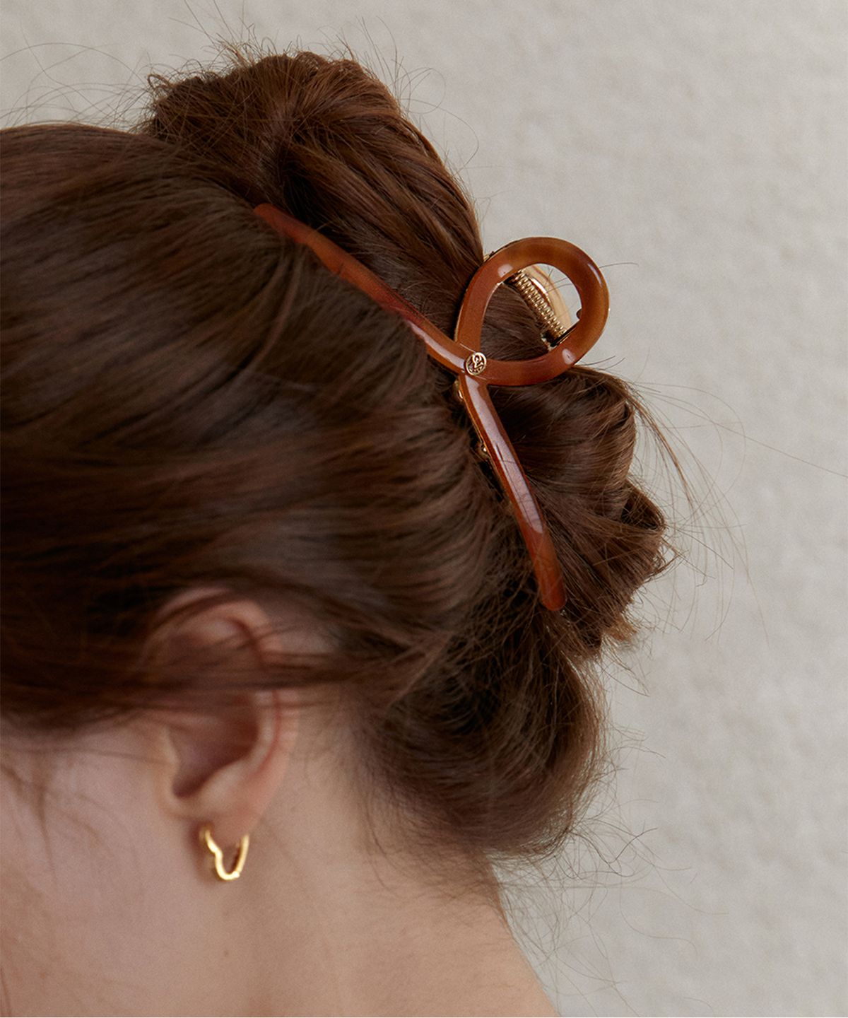 오블라(OVLA) Twist metal point hair clip (brown syrup) HC004