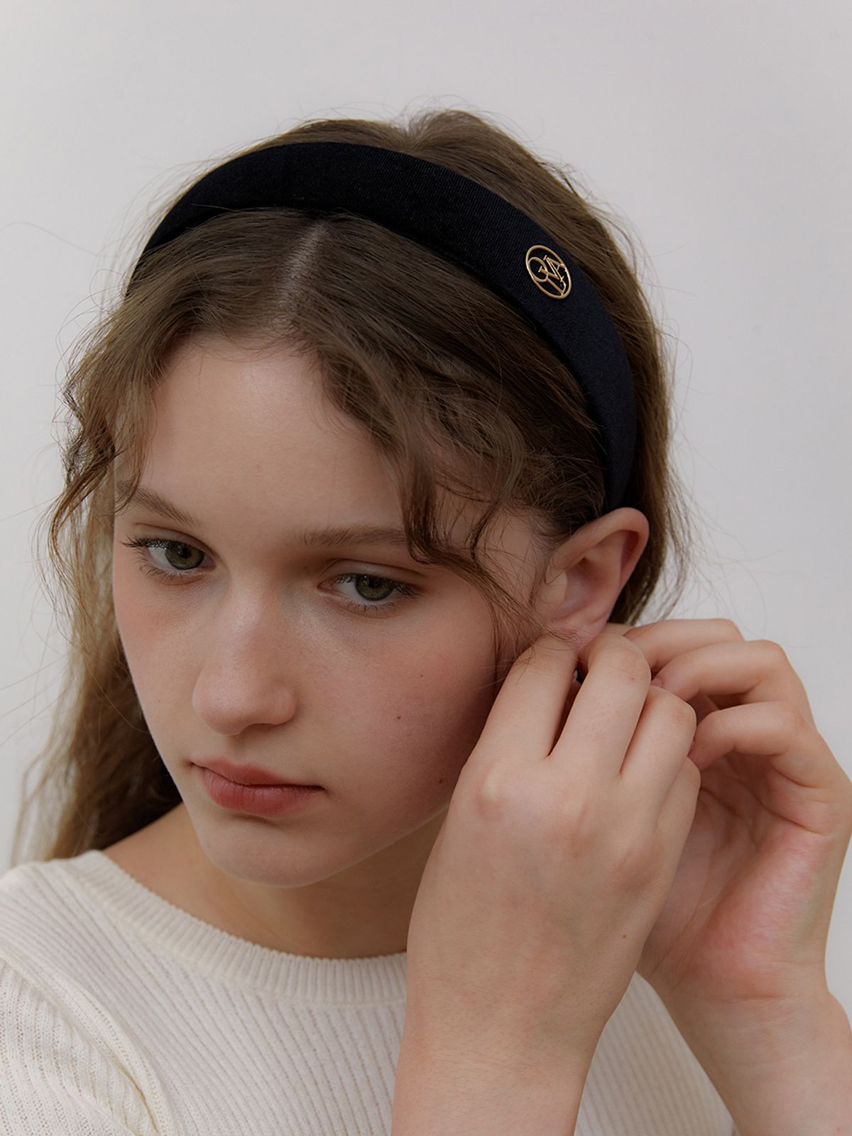 오블라(OVLA) Signature velvet hair band_2color HB006