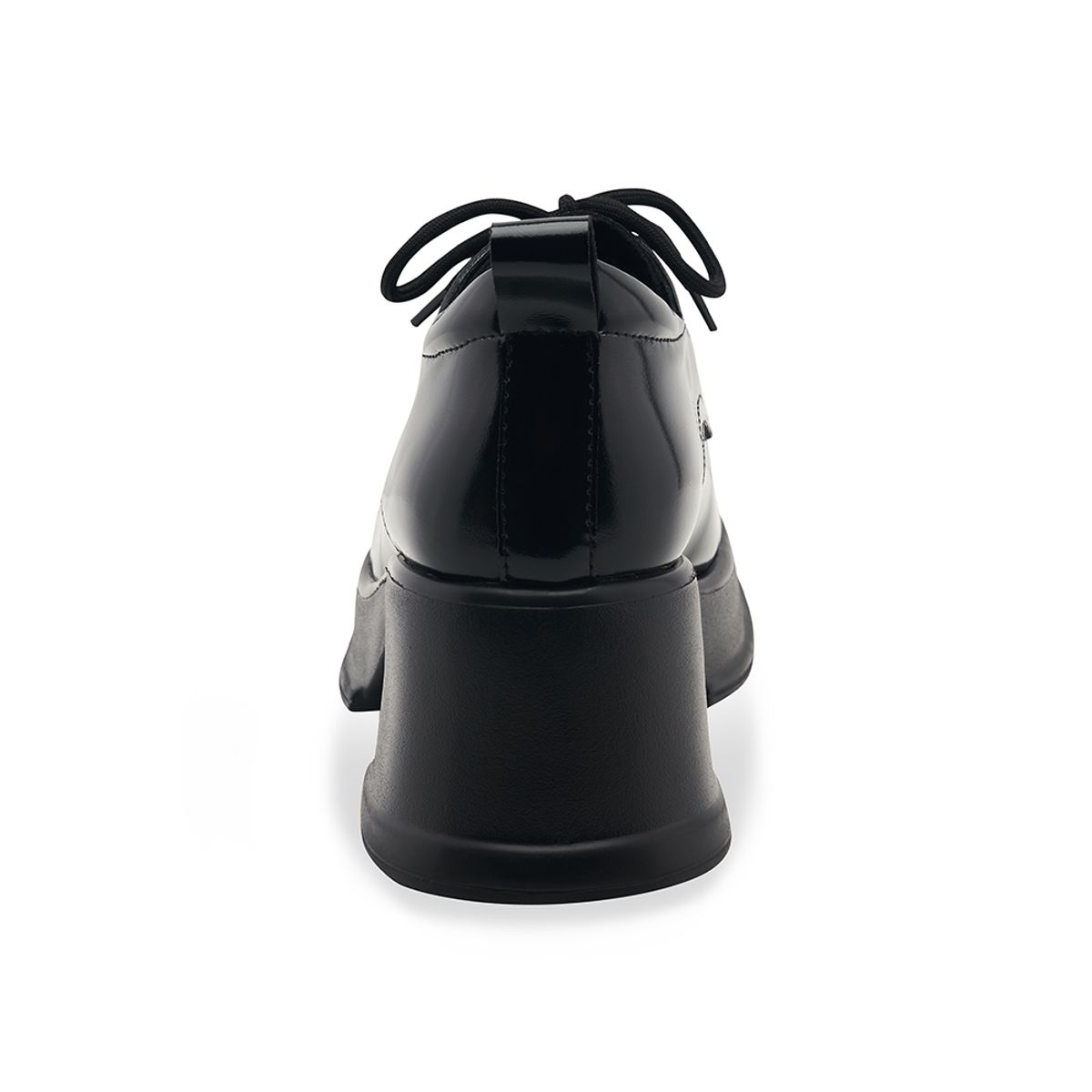 스퍼(SPUR) Harper 천연소가죽 레이스업 플랫폼 블랙 로퍼 7cm -SA9060 (1 color)