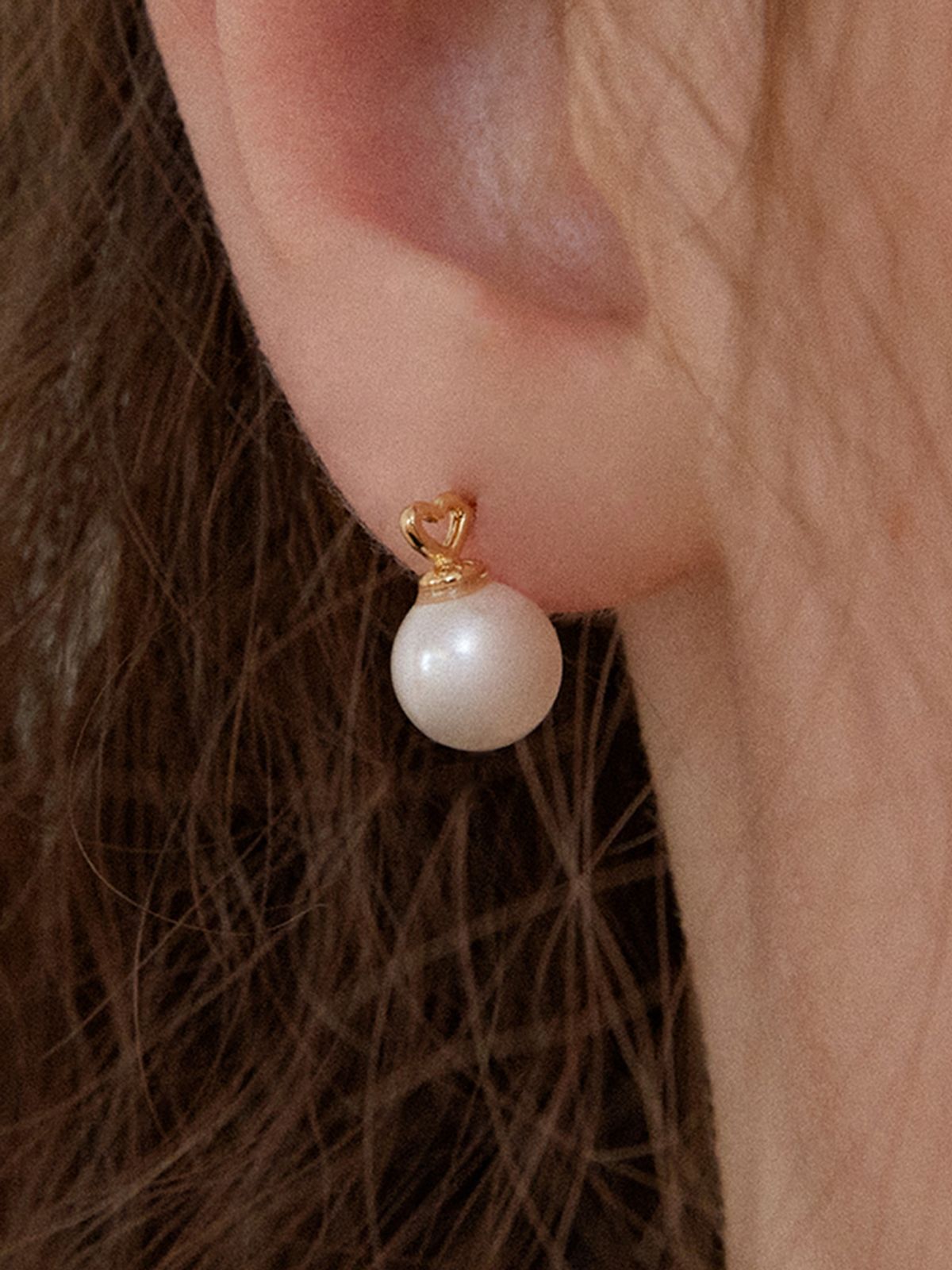 오블라(OVLA) PEARL STUD EARRING_HEART JE014