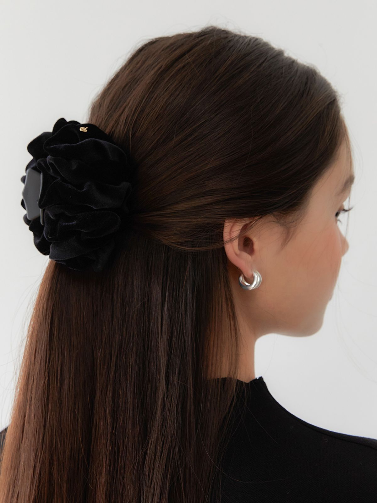 오블라(OVLA) wave shirring velvet hair clip_regular HC035
