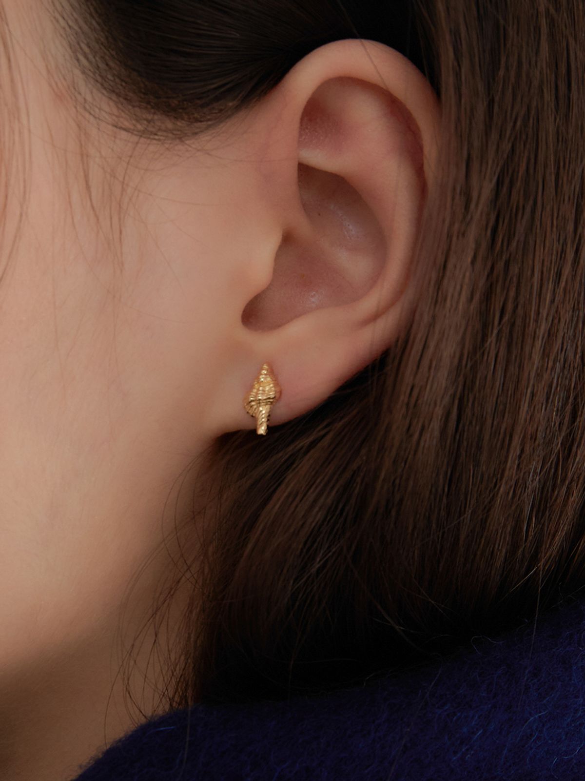 오블라(OVLA) (SILVER 925) croissant earring_gold JE016