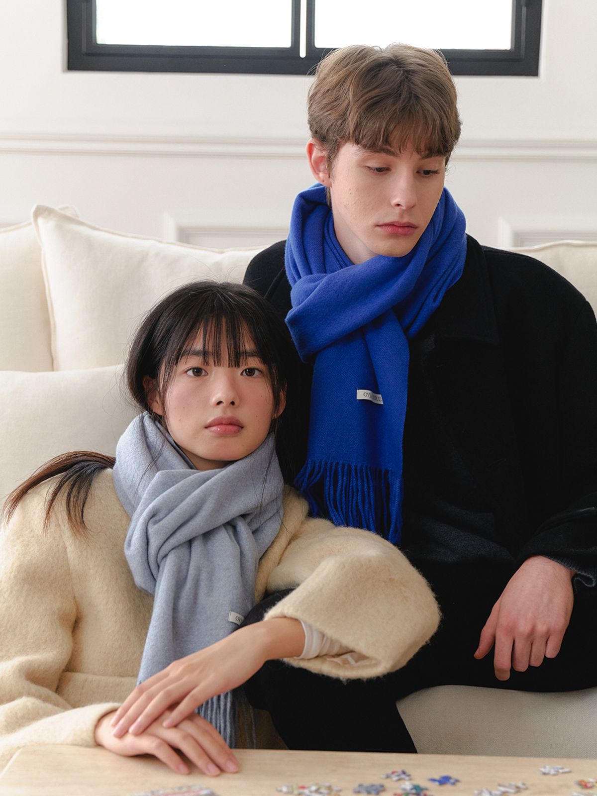 오블라(OVLA) softy soft melt fringe muffler_color MF004