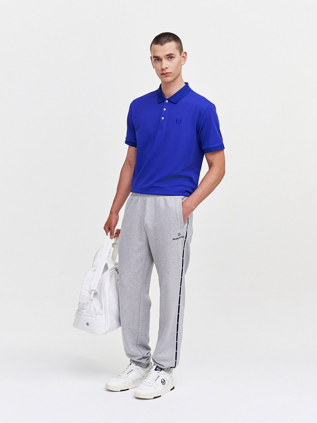 세르지오 타키니(SERGIO TACCHINI) M 데일리 스웻 조거 팬츠 (Melange Grey)