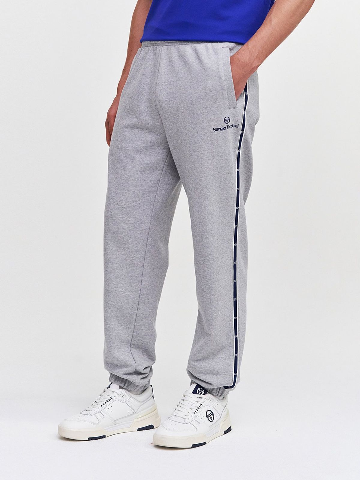 세르지오 타키니(SERGIO TACCHINI) M 데일리 스웻 조거 팬츠 (Melange Grey)