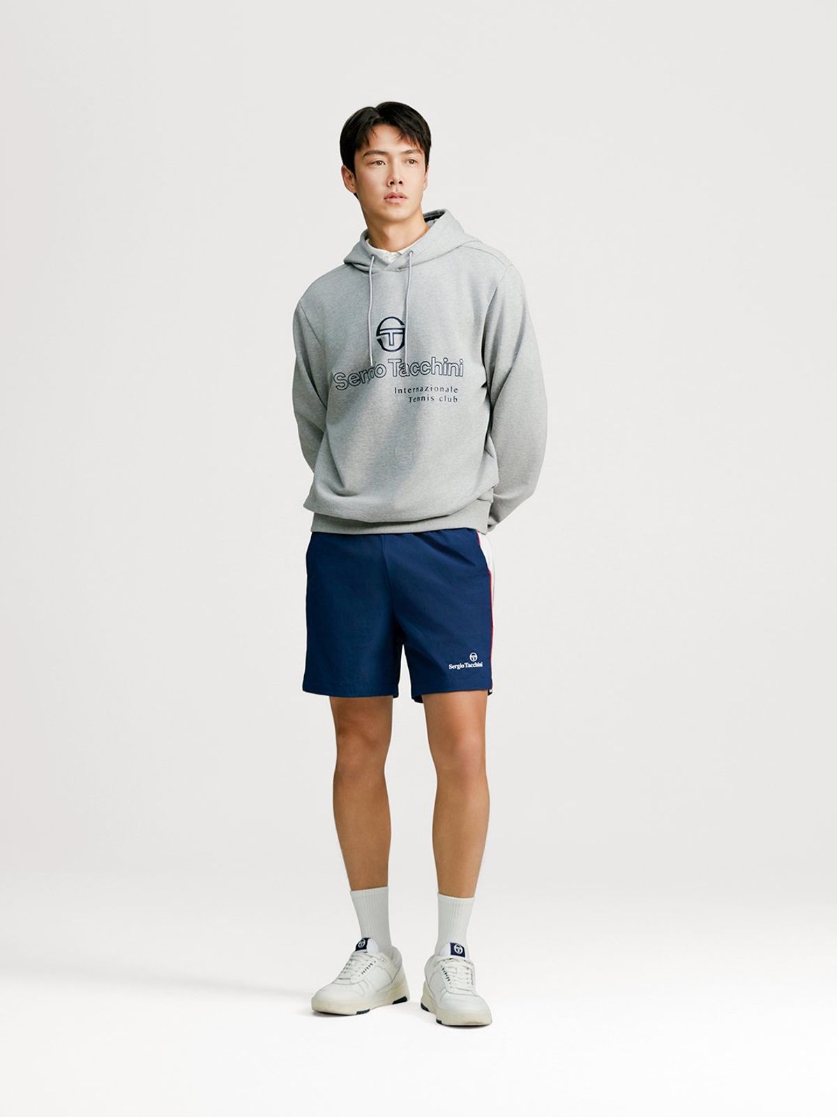 세르지오 타키니(SERGIO TACCHINI) U 데일리 후디 (Melange Grey)