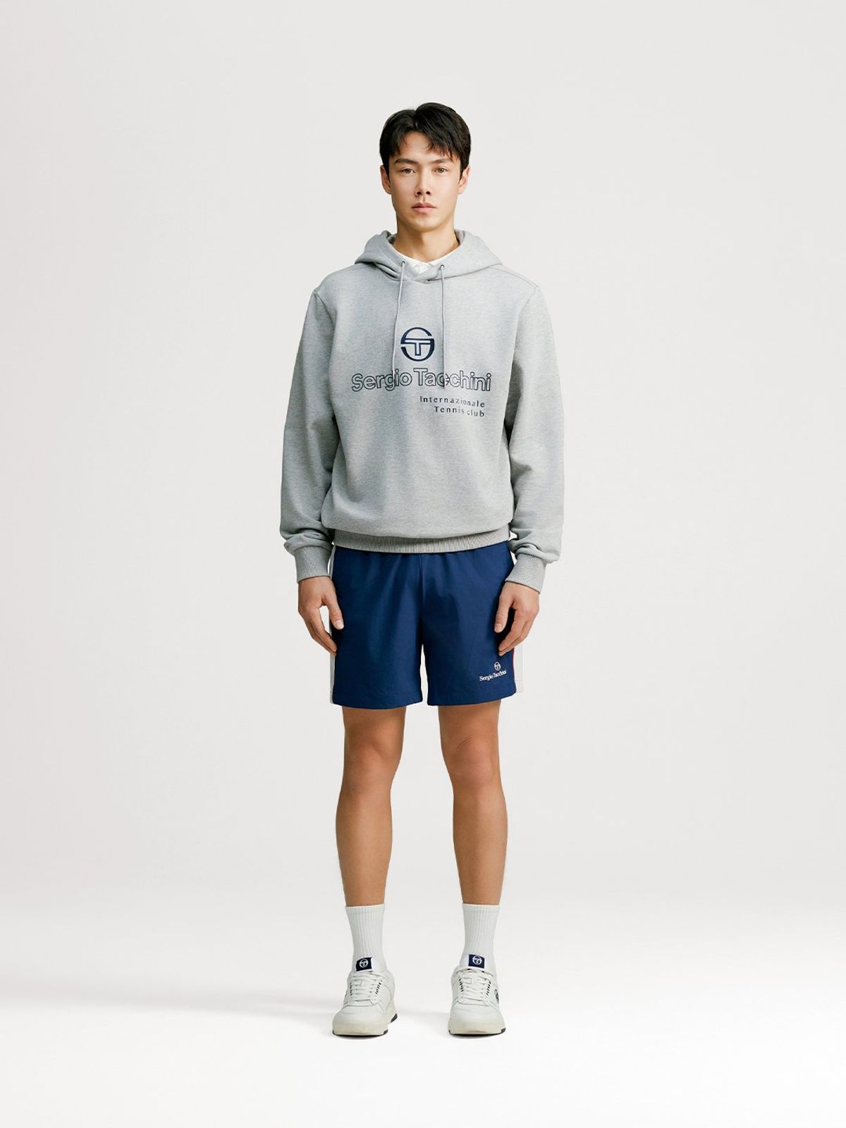 세르지오 타키니(SERGIO TACCHINI) U 데일리 후디 (Melange Grey)
