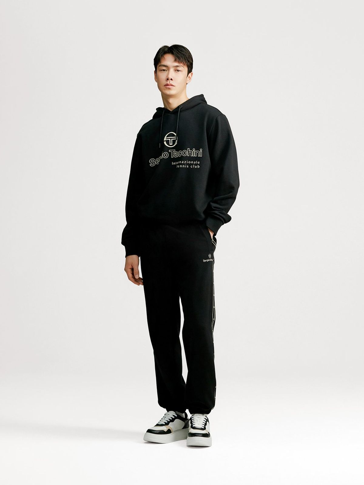 세르지오 타키니(SERGIO TACCHINI) U 데일리 후디 (Black)