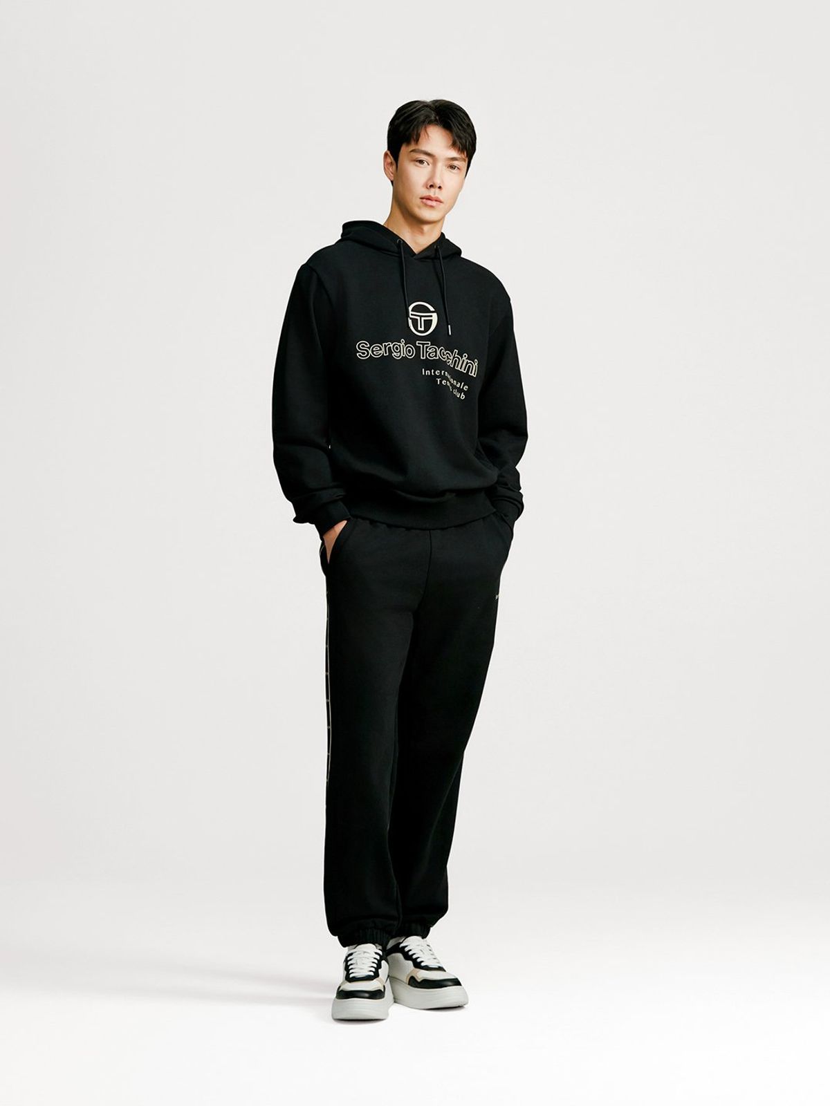 세르지오 타키니(SERGIO TACCHINI) U 데일리 후디 (Black)